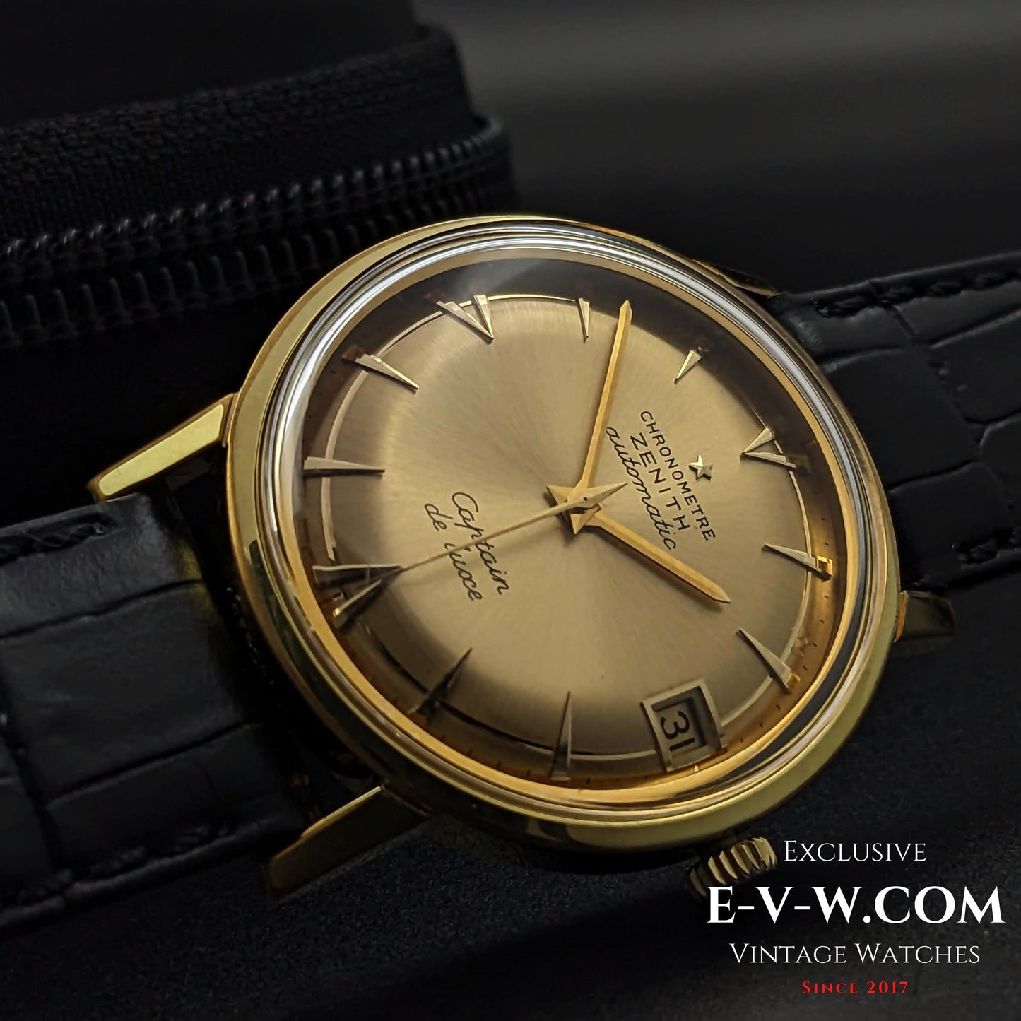 60 Years Old Vintage Zenith CHRONOMETRE Automatic CAPTAIN DE LUXE / Cal. 2542PC / Vintage 1960s
