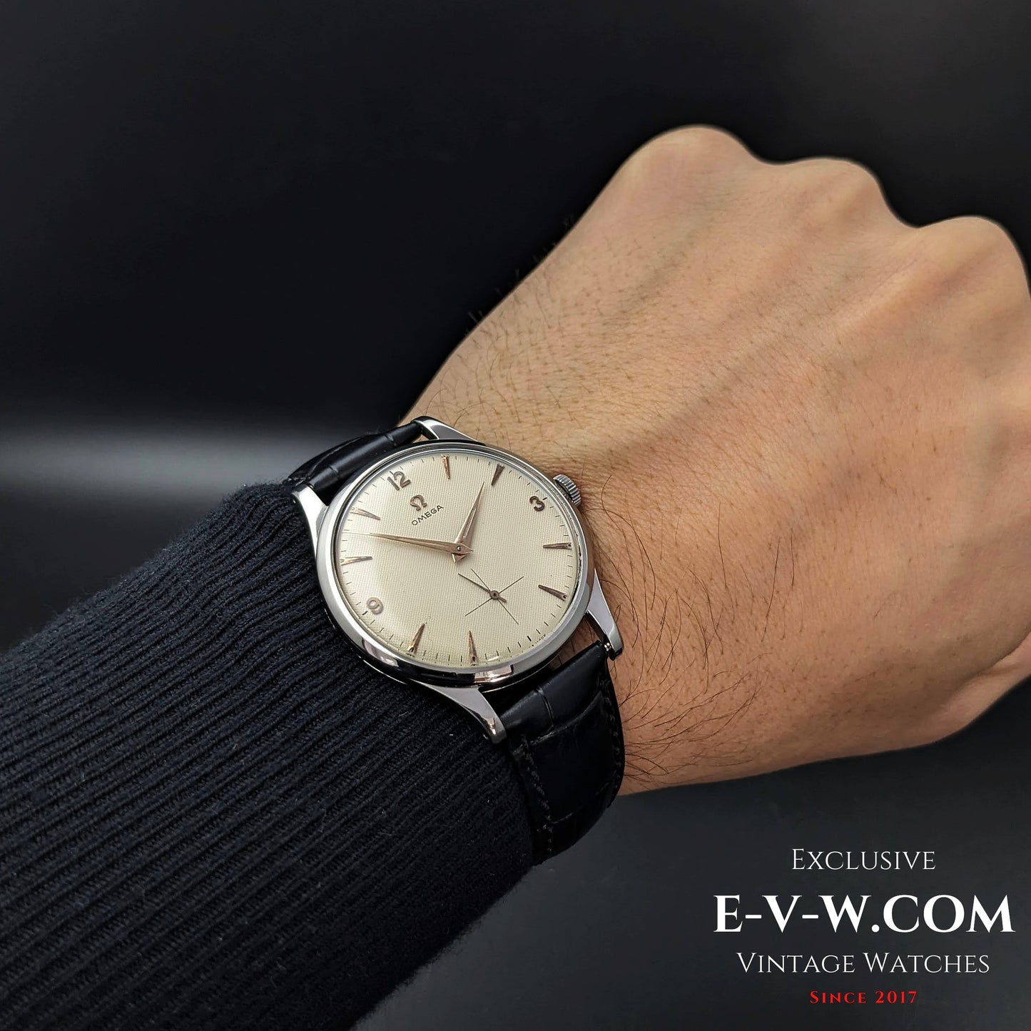 72 Years Old Vintage Omega Guilloche-Honeucomb  Dial / Jumbo Ref. 2609 / Cal. 266 / Vintage 1952