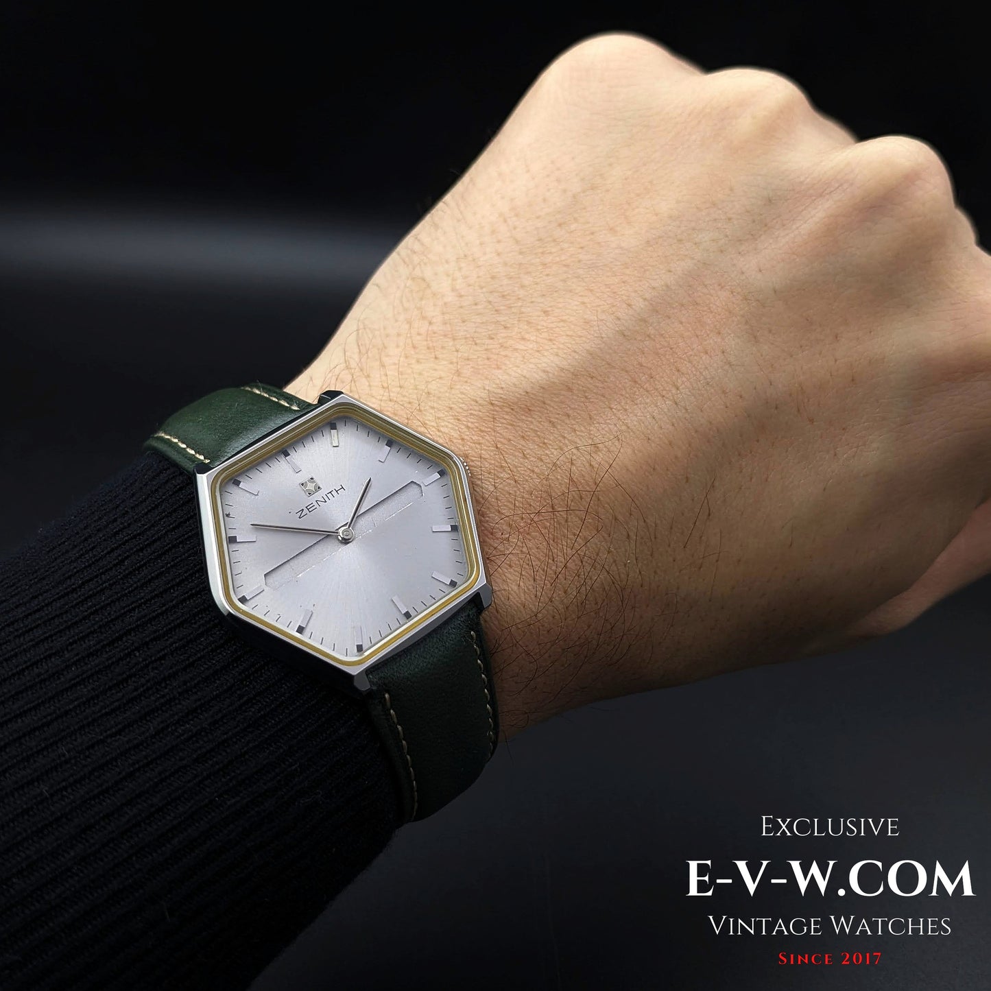 "54 Years Old Vintage Zenith Rare Hexagon Jumbo Ref. 01-3530-172 / Cal. 2320 / Vintage 1970"