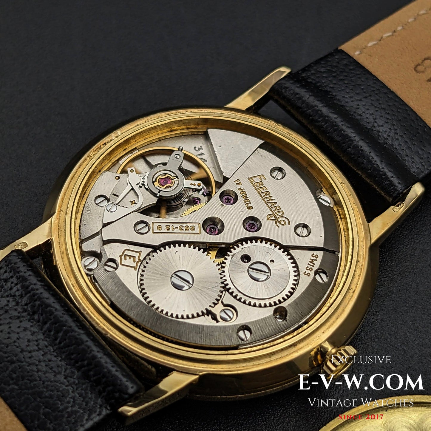 60 Years Old Vintage Eberhard & CO / 18k Gold/ Cal.236-12 B / Vintage 1960s