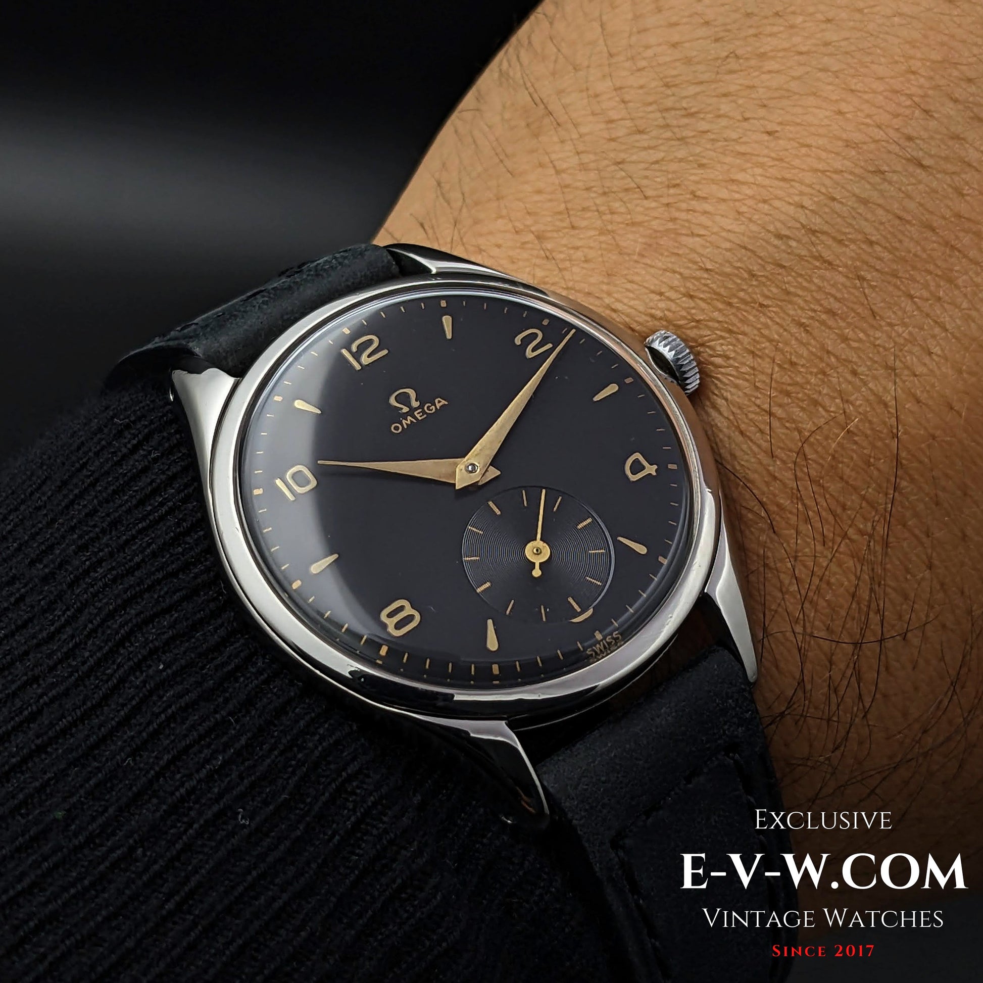 76 Years Old Vintage Omega Jumbo 38mm  Ref. 2505-5 / Cal.265 (30T2 1947Family) / Vintage