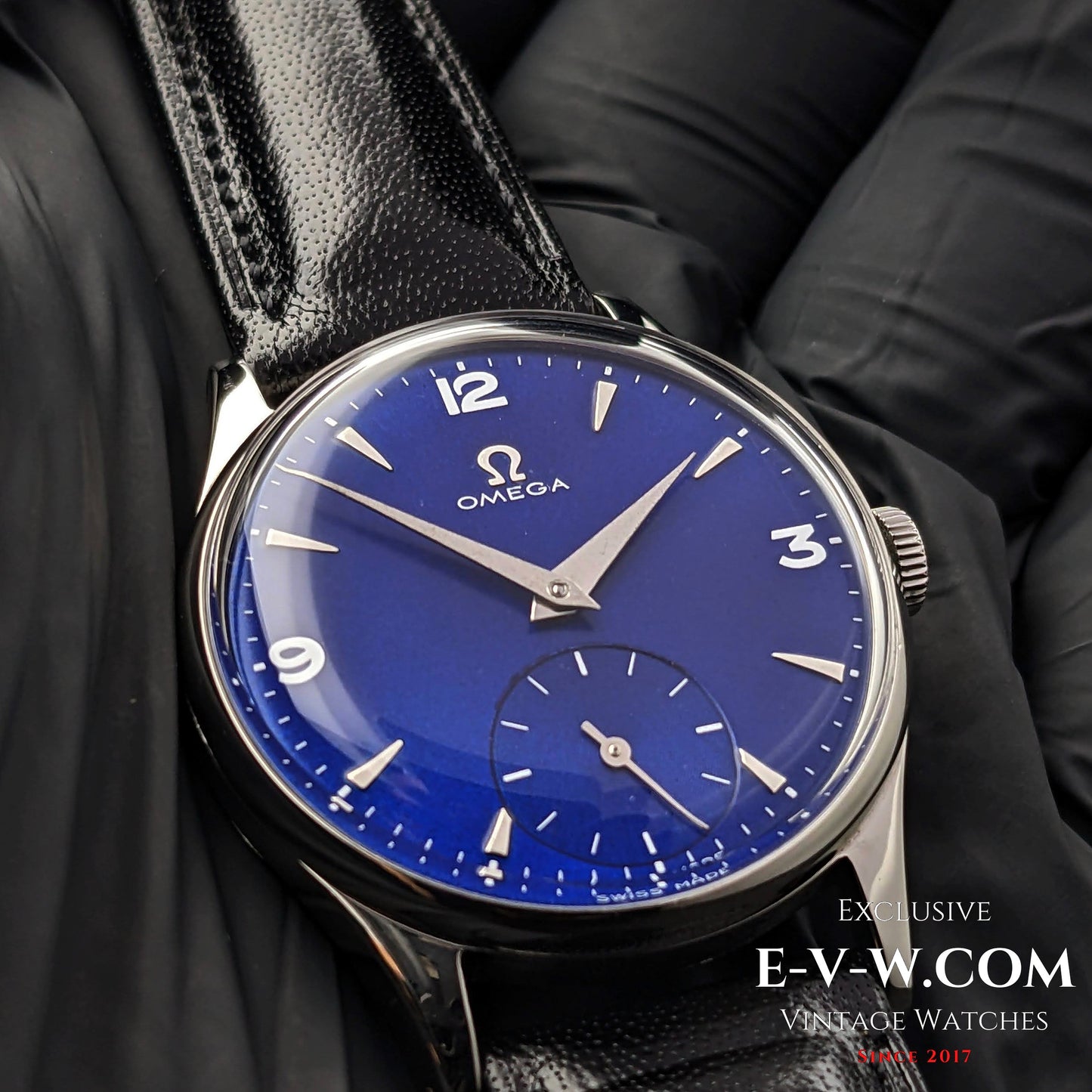 73 Years Old Vintage Blue Omega 265 (30T2 Family)  / Ref. 2540-7 / Cal. 265 / Vintage  1950