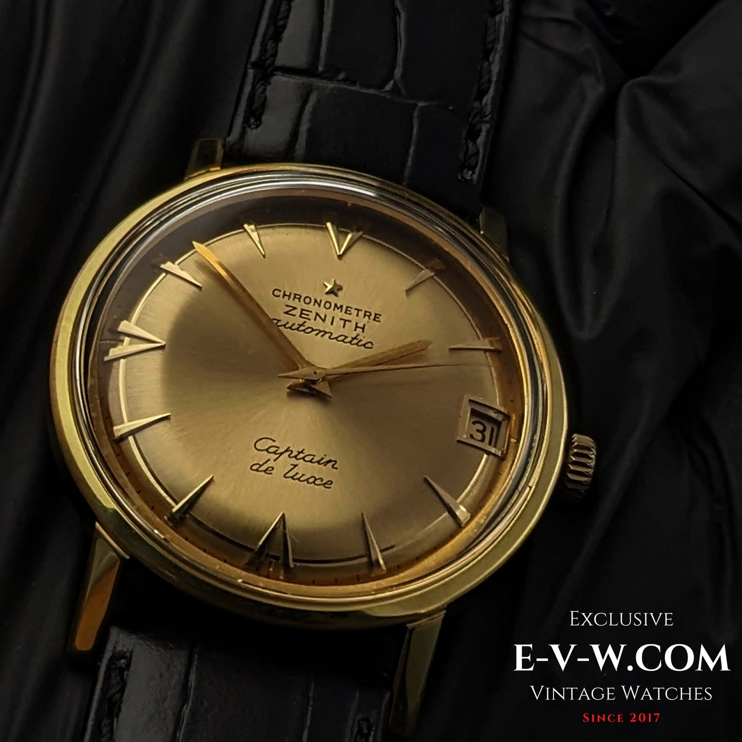 60 Years Old Vintage Zenith CHRONOMETRE Automatic CAPTAIN DE LUXE / Cal. 2542PC / Vintage 1960s