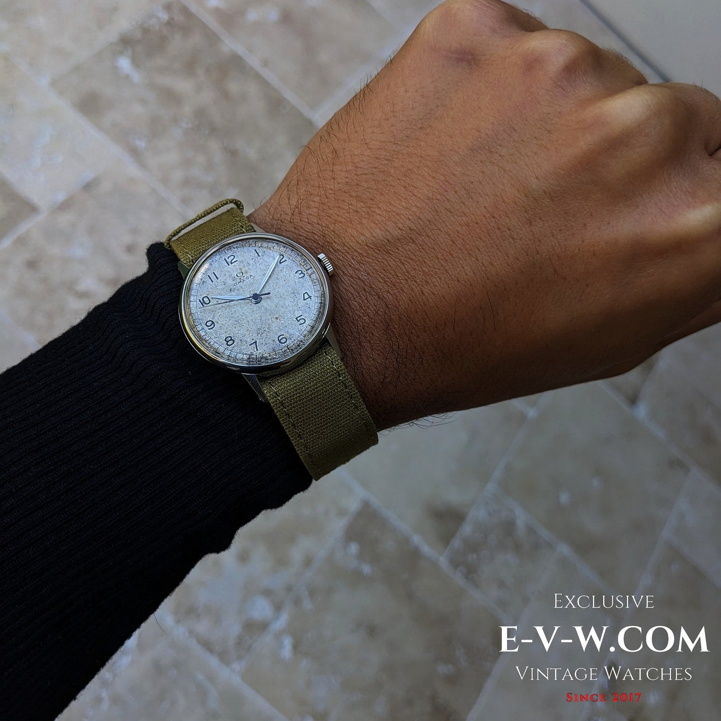 ~80 Years Old — Omega 30T2 WWII “Calatrava-Style” | Ref. 2349/3 | Cal. 30T2 SC | ~1944 | Serviced