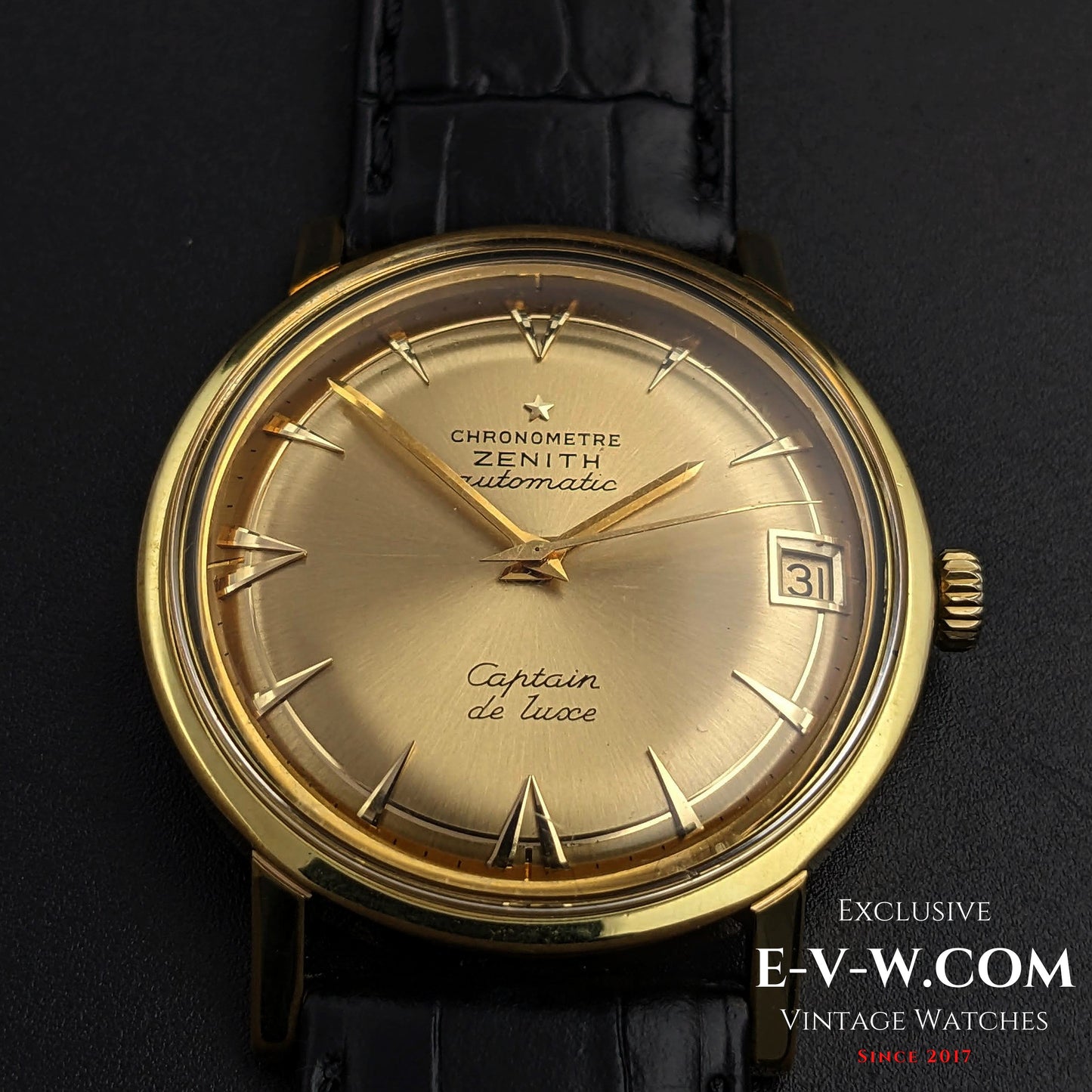 60 Years Old Vintage Zenith CHRONOMETRE Automatic CAPTAIN DE LUXE / Cal. 2542PC / Vintage 1960s