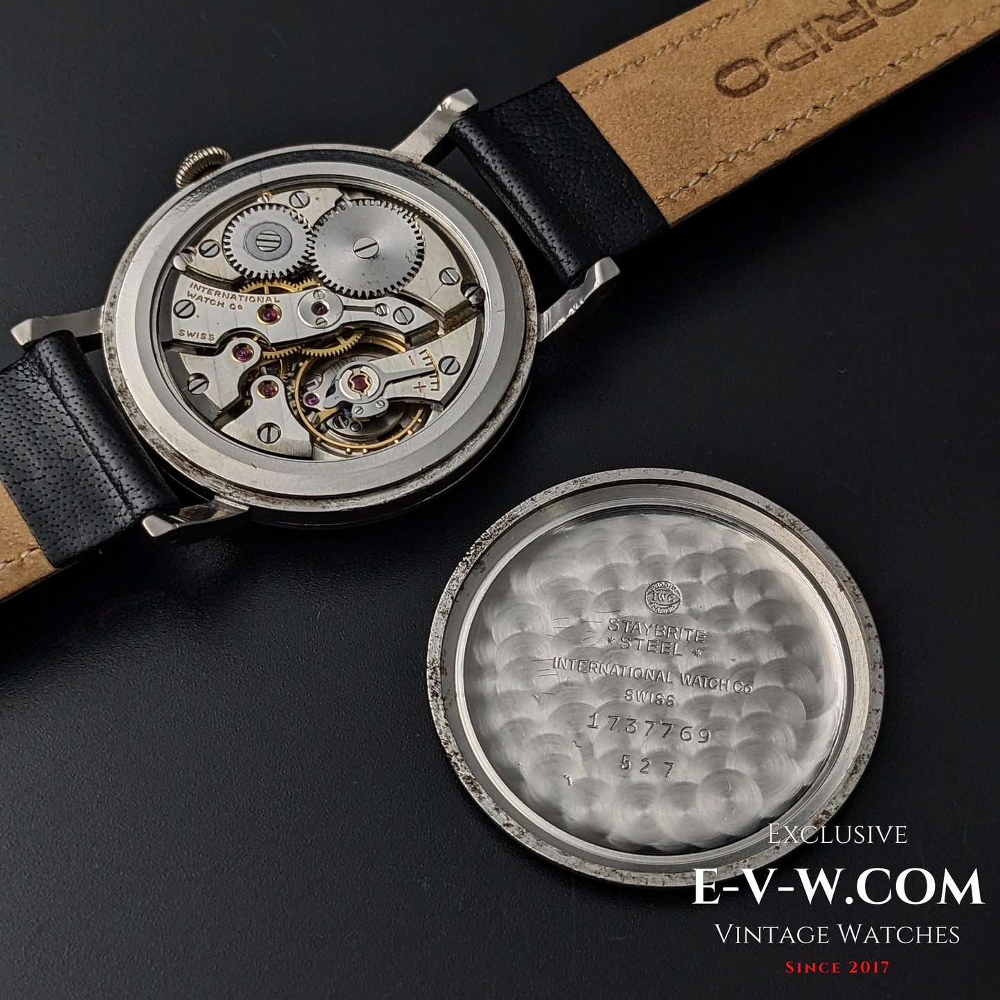 59 Years Old Vintage IWC Schaffhausen Classic / Original Blue Colored Dial / Cal. 89 / vintage 1965