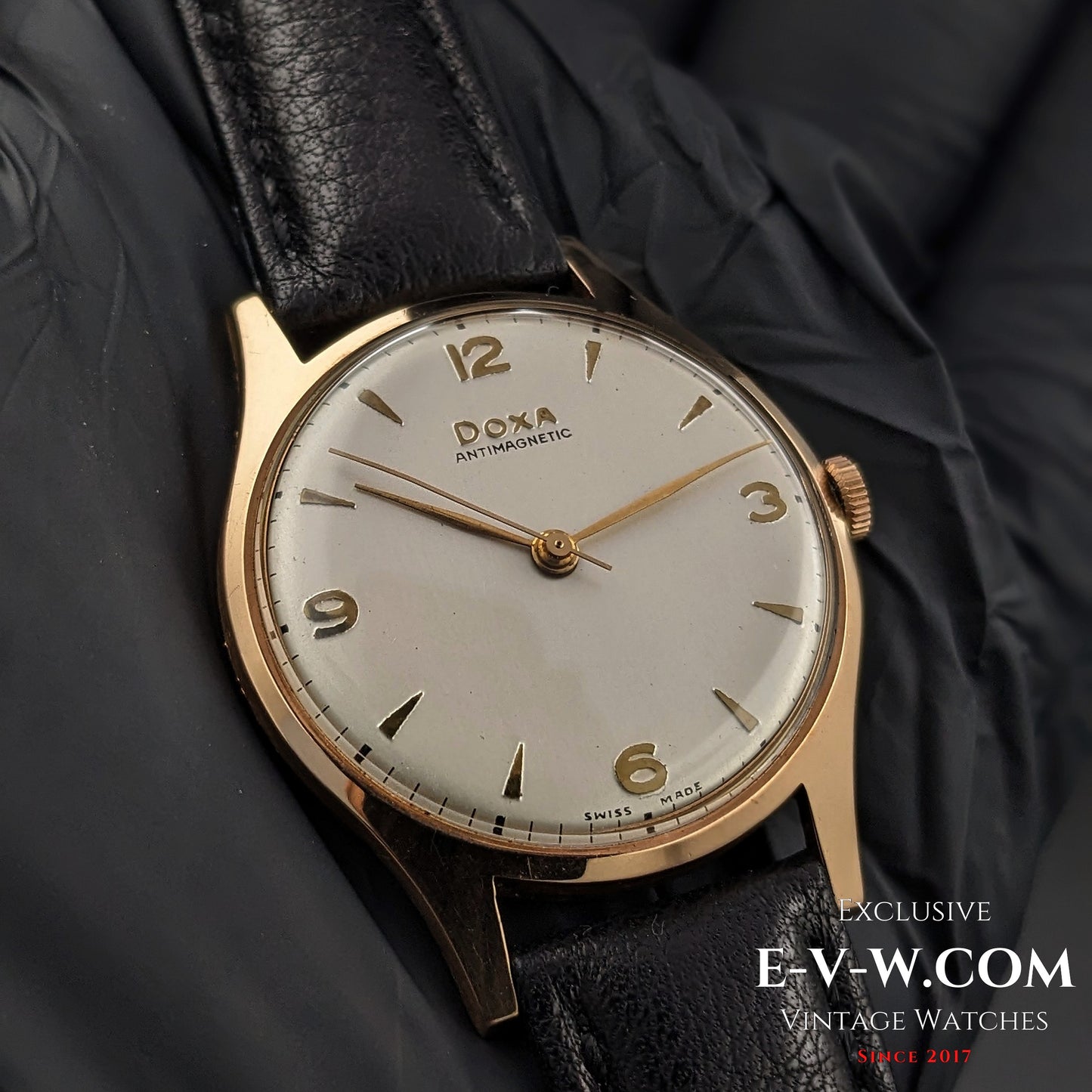 74 Vintage DOXA Antimagnatic / 14k Solid Gold / Cal. 11 1/2 1147 / Vintage1950