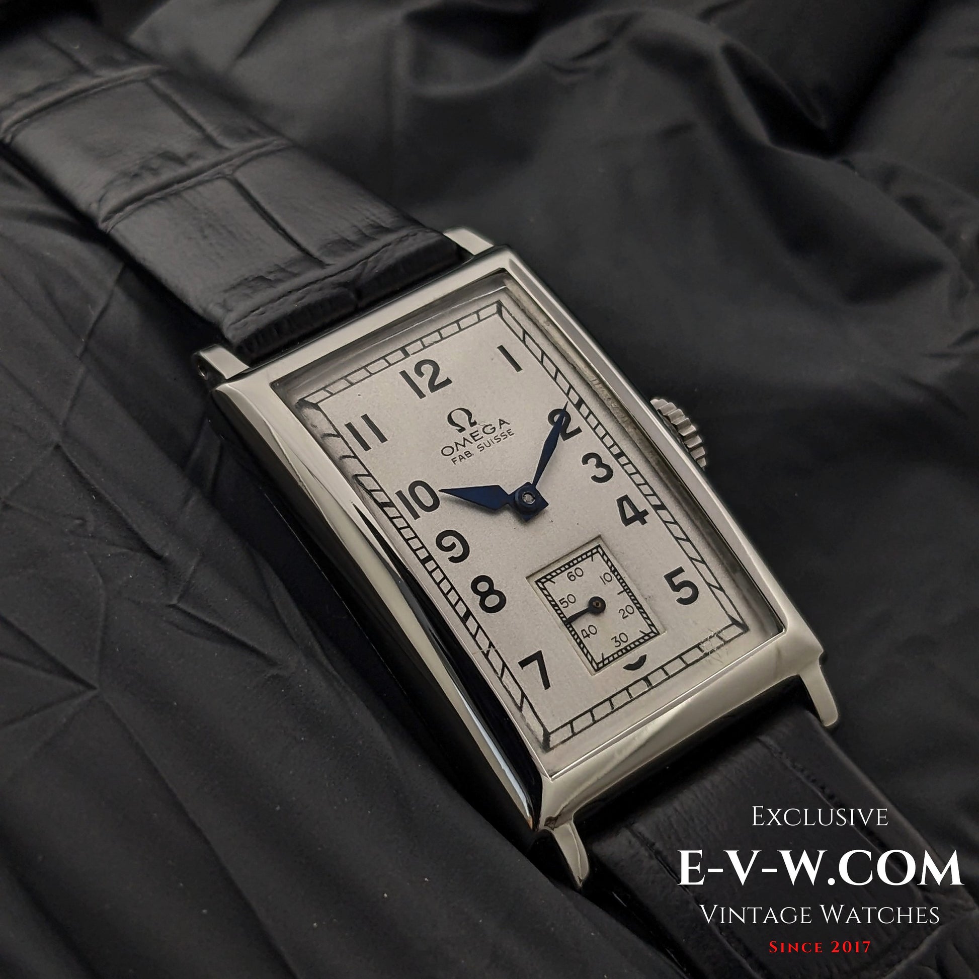 94 Years Old Antique Omega Tank / Art Deco / Cal. T17 Vintage 1930