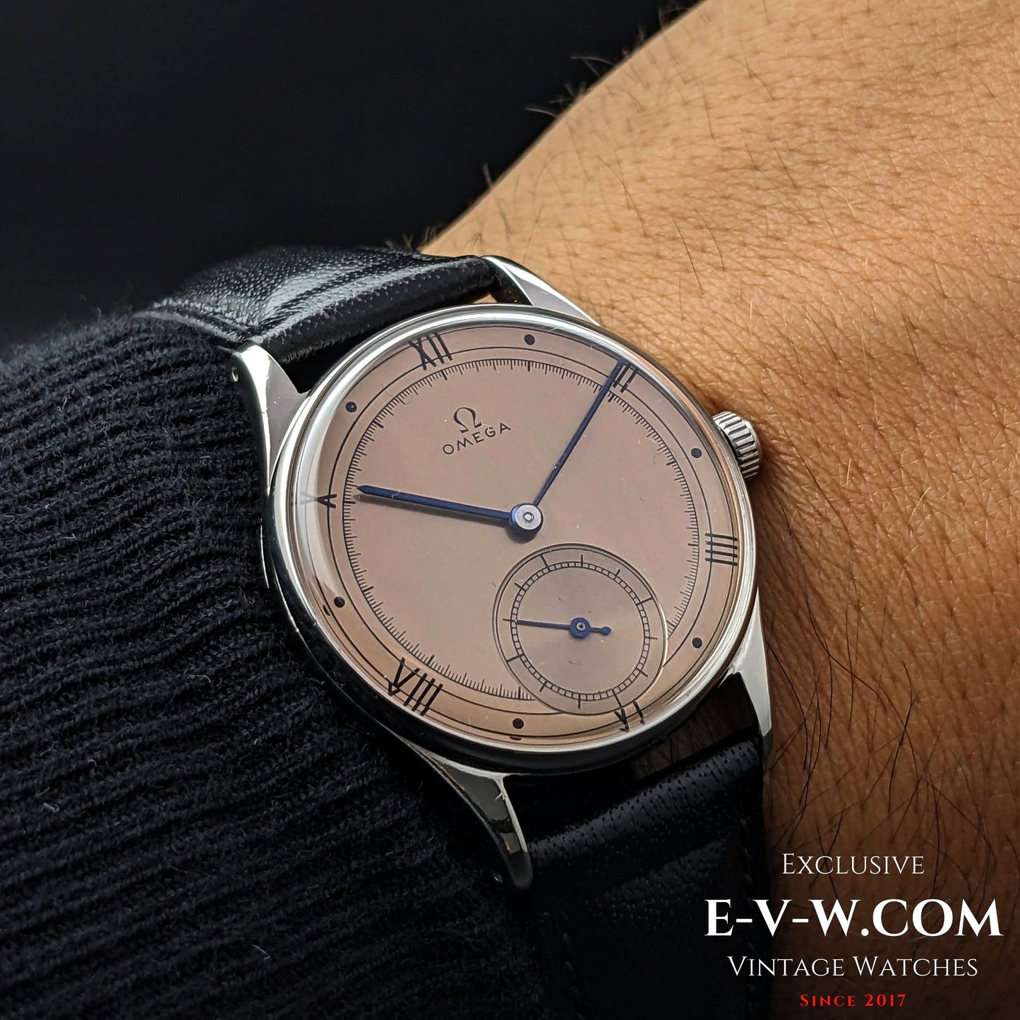 79 years old Omega 30T2 PC Sector Dial /  Ref 2390/5 / WWII Vintage 1944