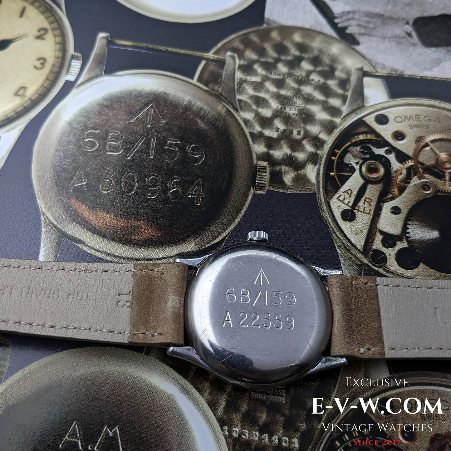 Military Omega Rare WWII Type Watch as RAF / Vintage 1943 / Cal.30T2 SC / Ref.2292