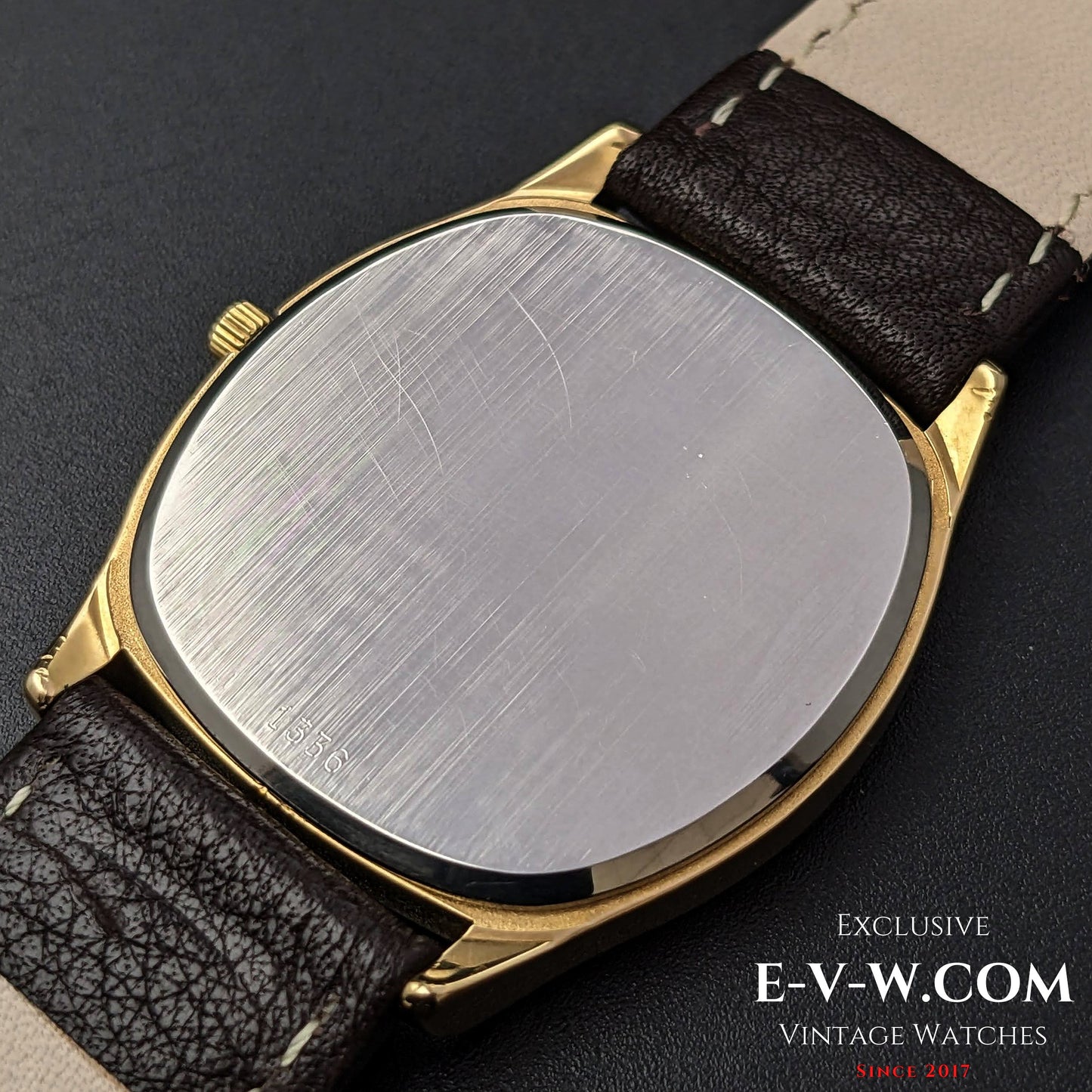 Omega De Ville Quartz Gold Plaque / Cal. 1336 / Ref.191 0097 / Vintage 1980