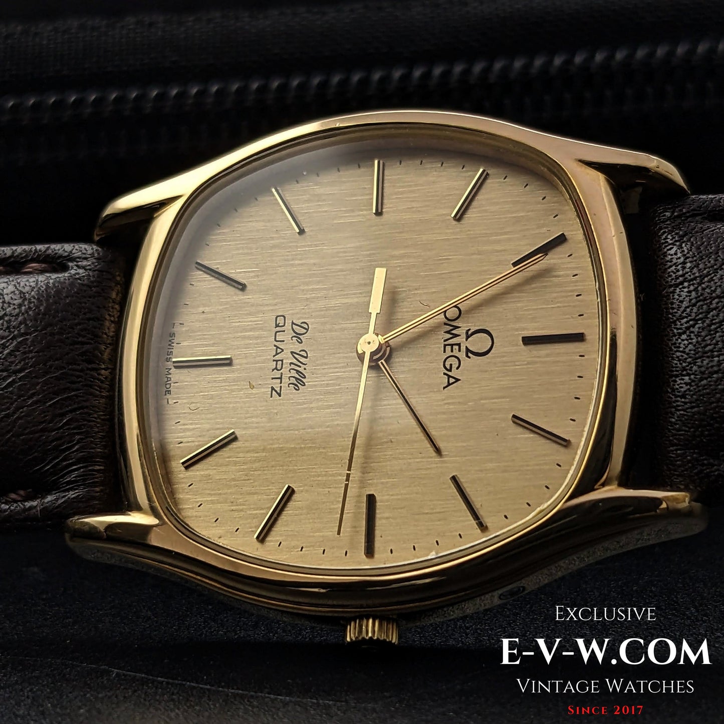 Omega De Ville Quartz Gold Plaque / Cal. 1336 / Ref.191 0097 / Vintage 1980
