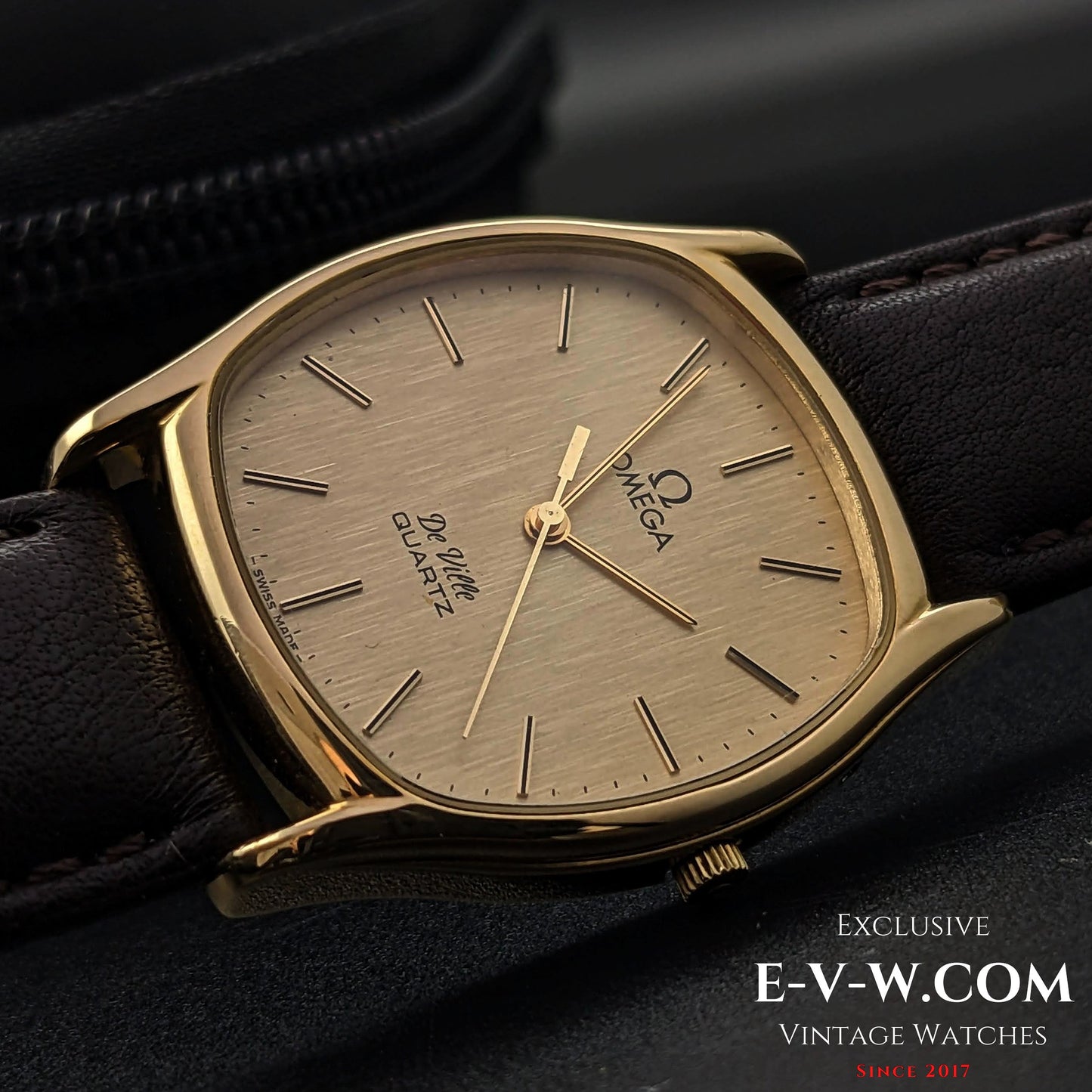 Omega De Ville Quartz Gold Plaque / Cal. 1336 / Ref.191 0097 / Vintage 1980