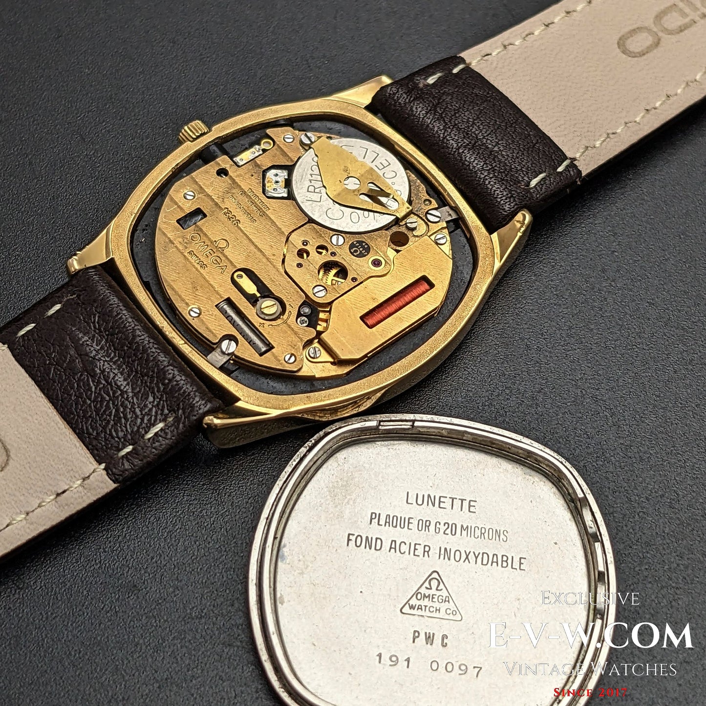 Omega De Ville Quartz Gold Plaque / Cal. 1336/ Ref.191 0097 / Vintage 1980