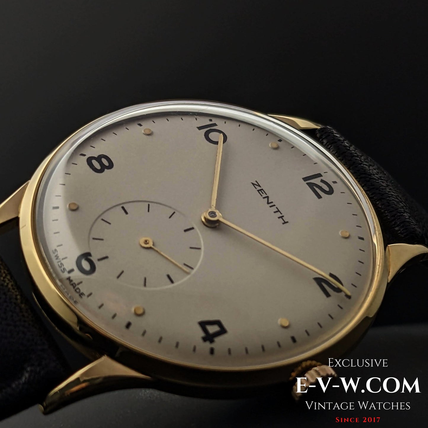 Vintage 1949 Zenith 18K Gold / Jumbo 37mm / Cal.126