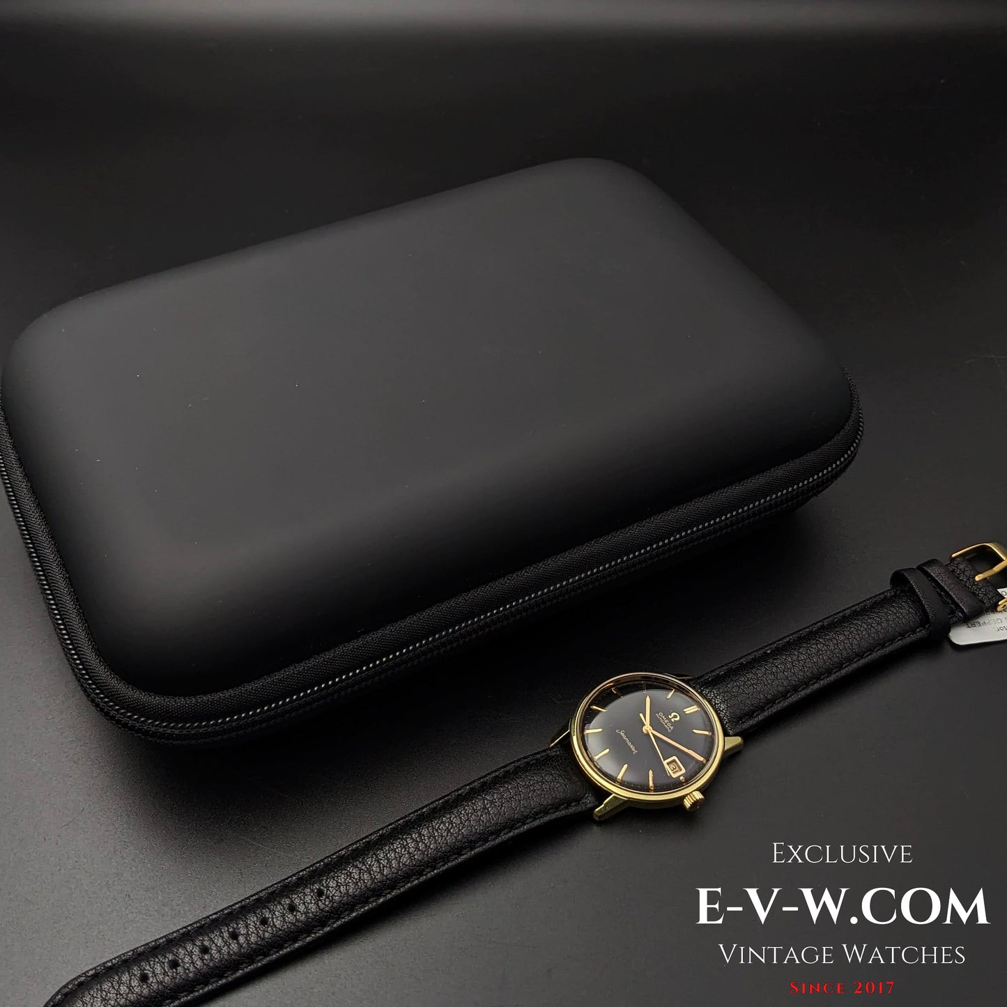 Omega Seamaster Black Dial Automatic / Gold Plaque / Ref 166002 / cal. 565  / Vintage 1967