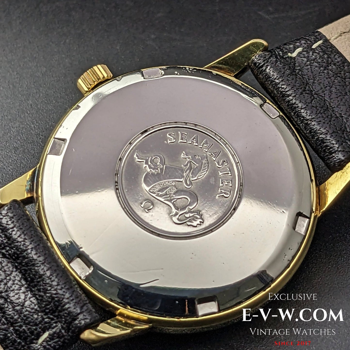 Omega Seamaster Black Dial Automatic / Gold Plaque / Ref 166002 / cal. 565  / Vintage 1967