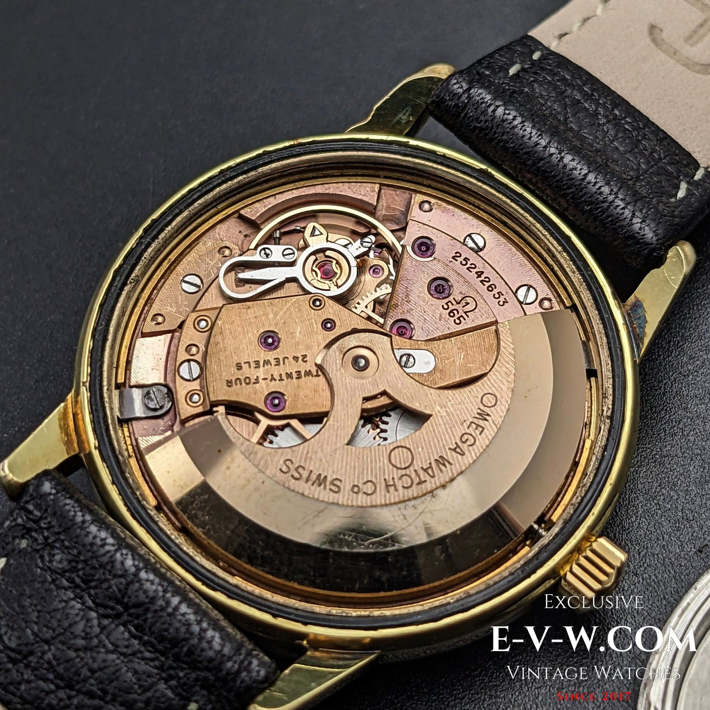 Omega Seamaster Black Dial Automatic / Gold Plaque / Ref 166002 / cal. 565  / Vintage 1967