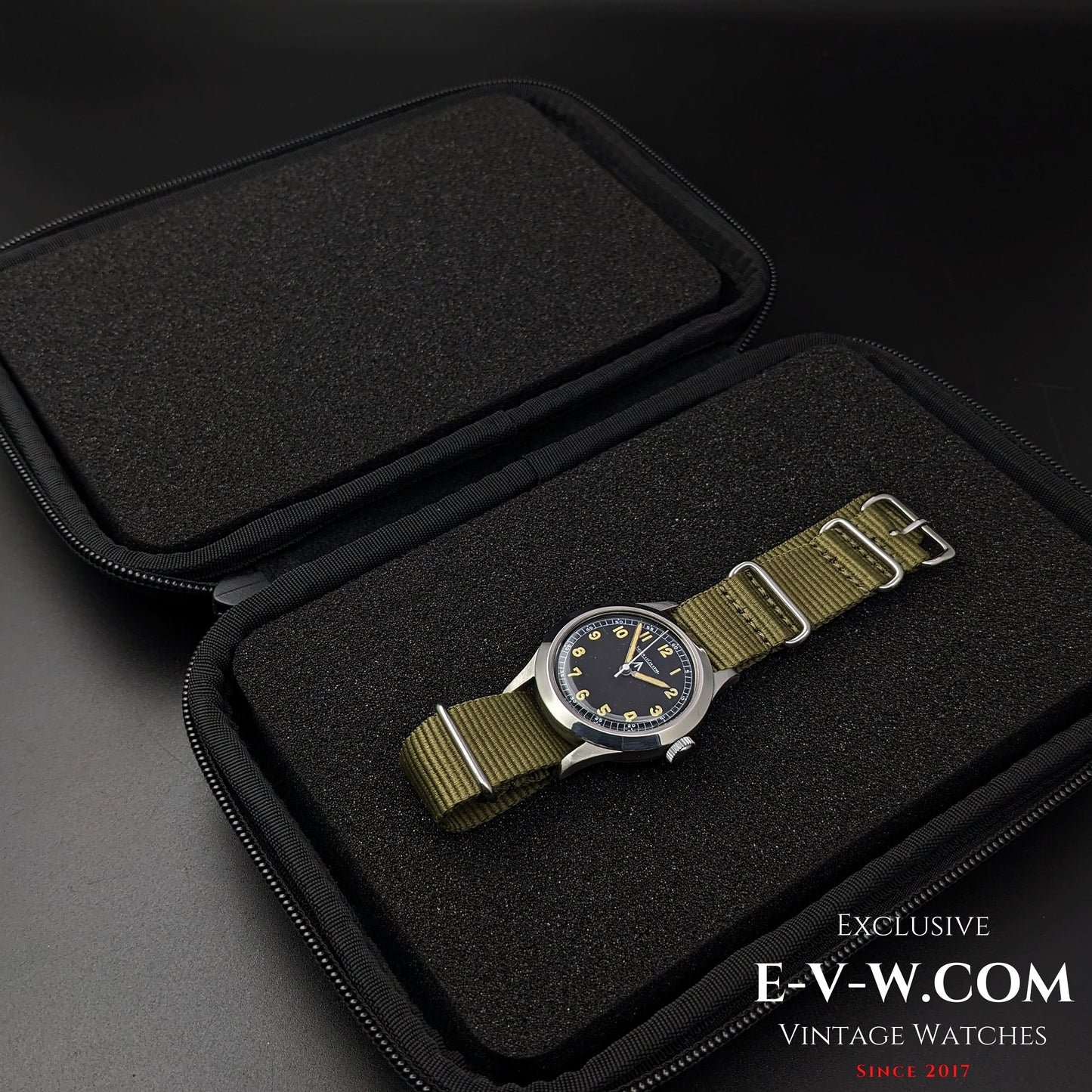 Very Rare Jaeger LeCoultre Military A.D.R.I (Army of the Republic of Indonesia) Dirty Dozen W.W.W / Cal 885