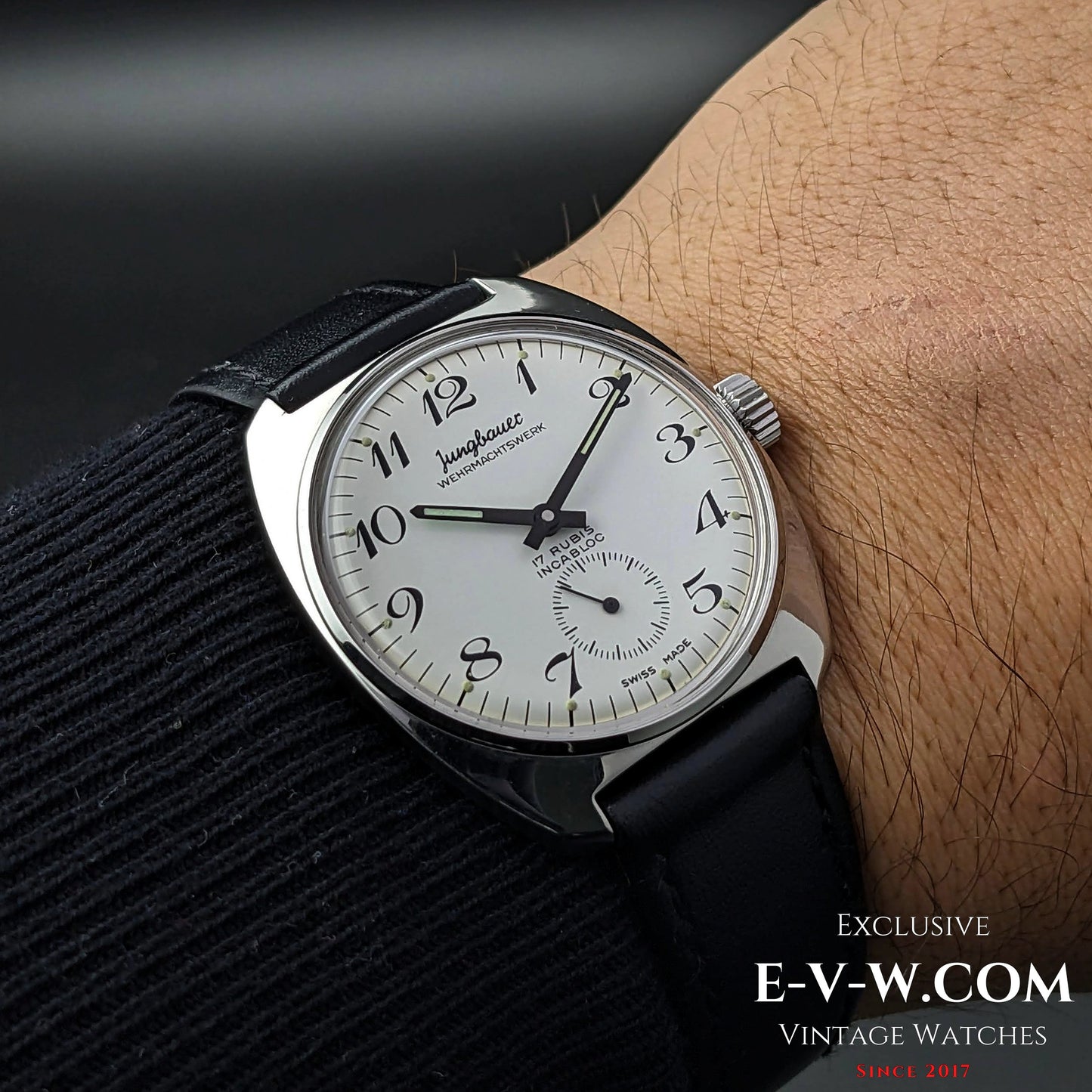 Jungbauer Wehrmachtswerk military watch Swiss Cal. MK / rocket army