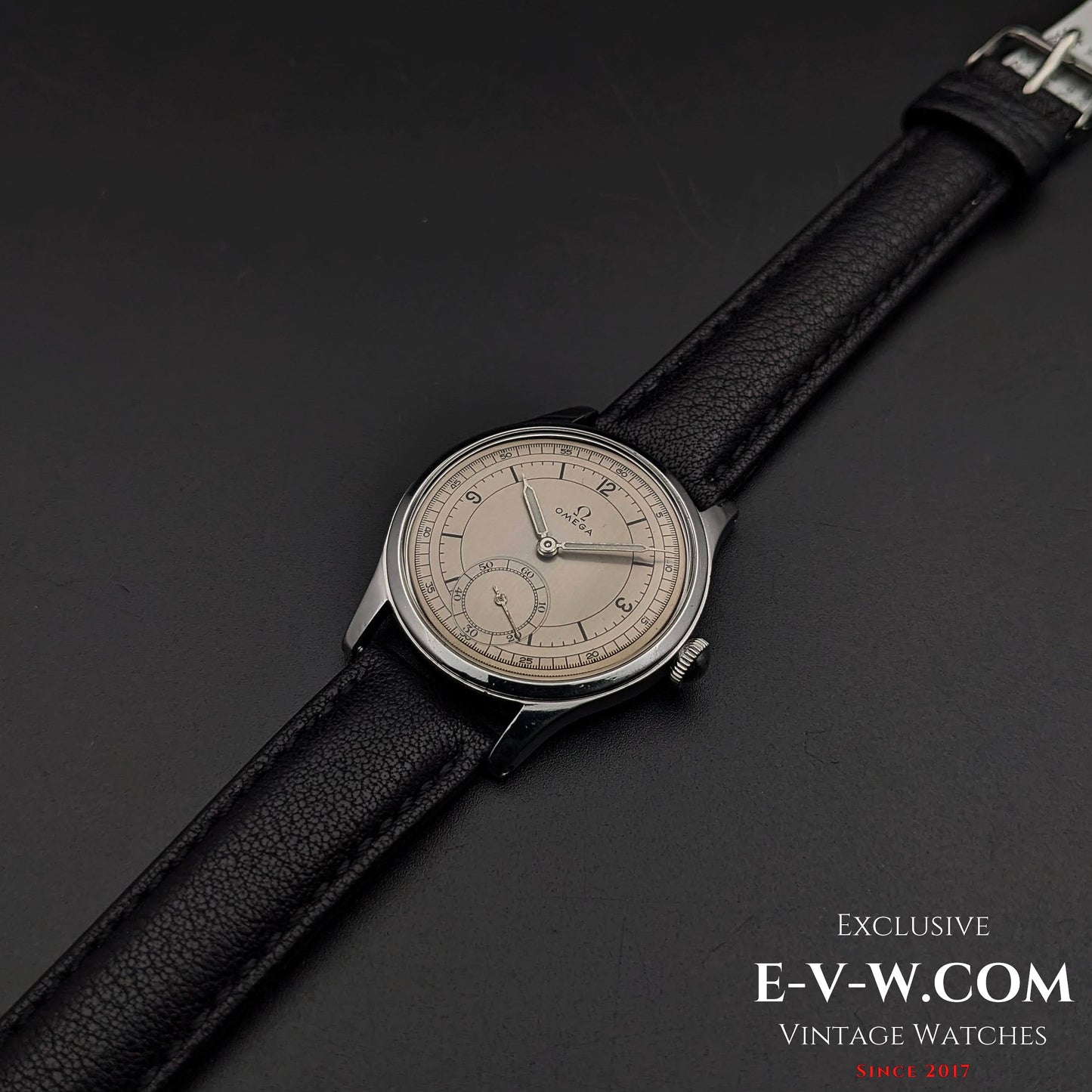 Omega 30T2 PC Sector Dial Calatrava /  Ref 2400 / WWII Vintage 1944