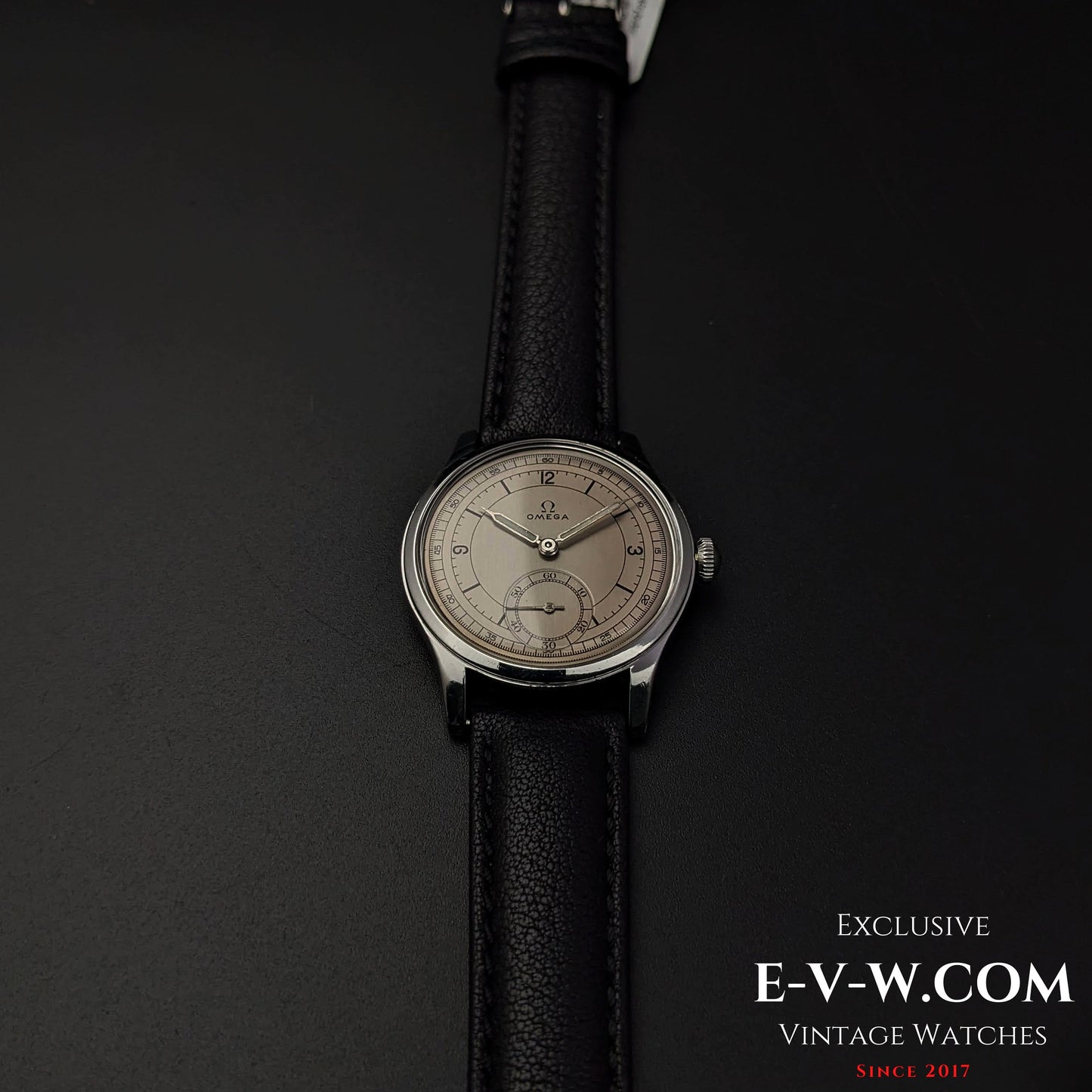 Omega 30T2 PC Sector Dial Calatrava /  Ref 2400 / WWII Vintage 1944