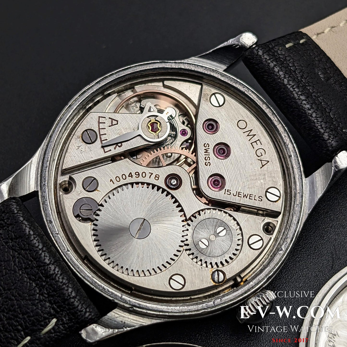 Omega 30T2 PC Sector Dial Calatrava /  Ref 2400 / WWII Vintage 1944