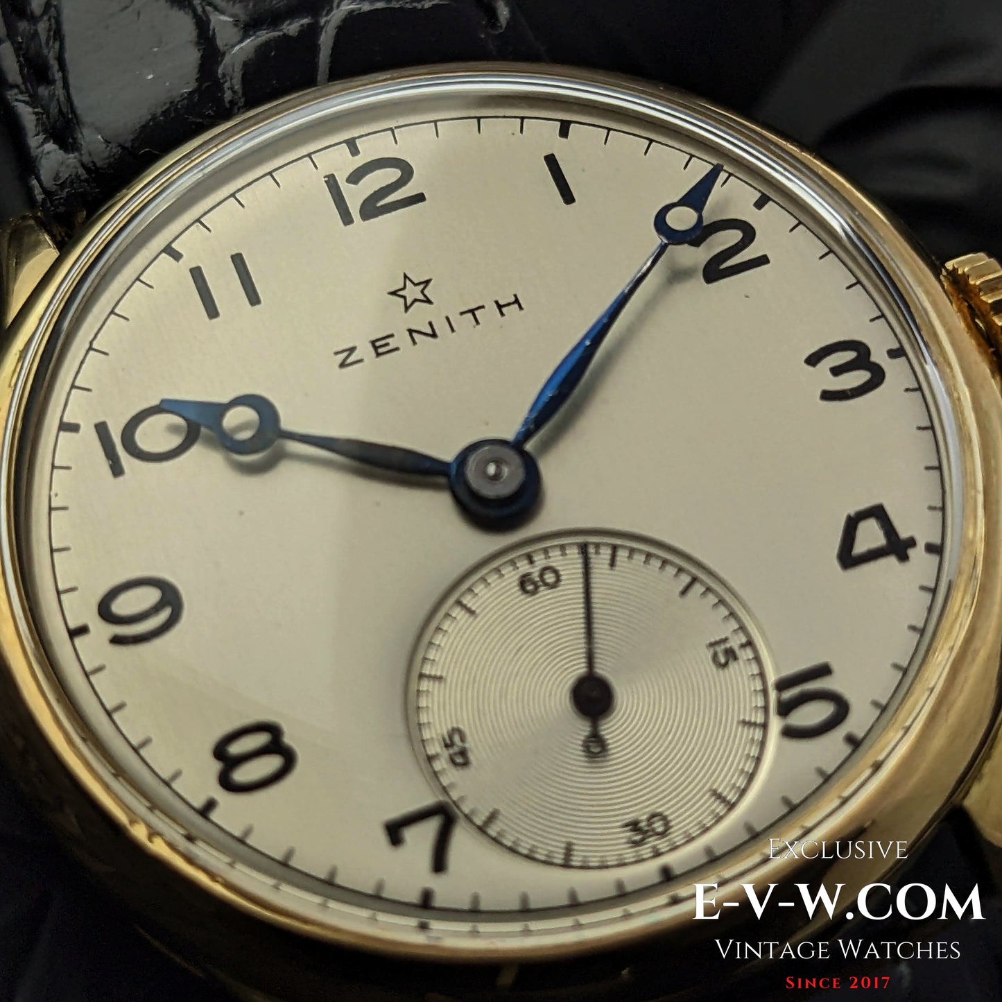 Rare Zenith Officer 18k Gold / Cal. 124 / Vintage 1938