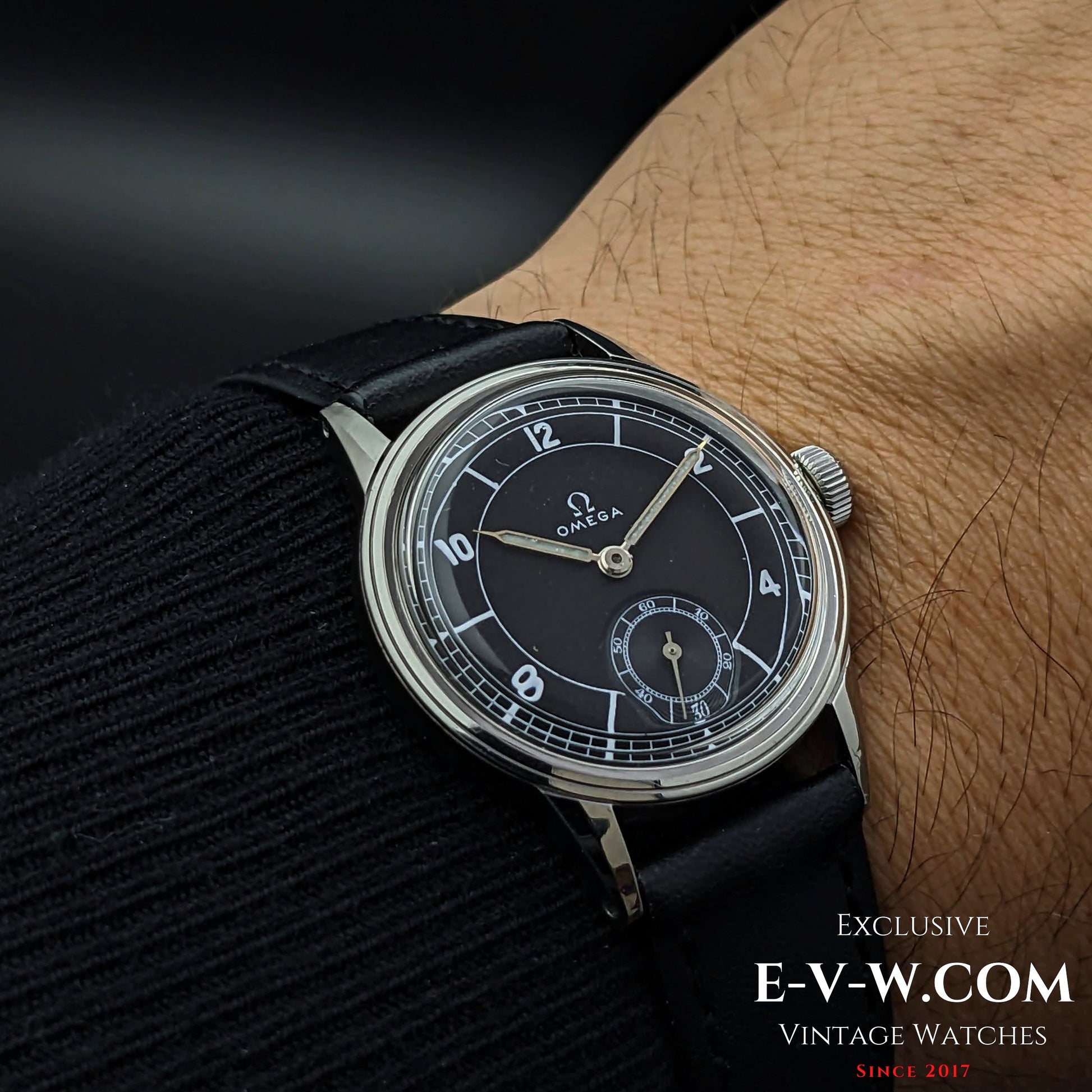 Omega Black Dial  / cal.R17.8 / Vintage 1935