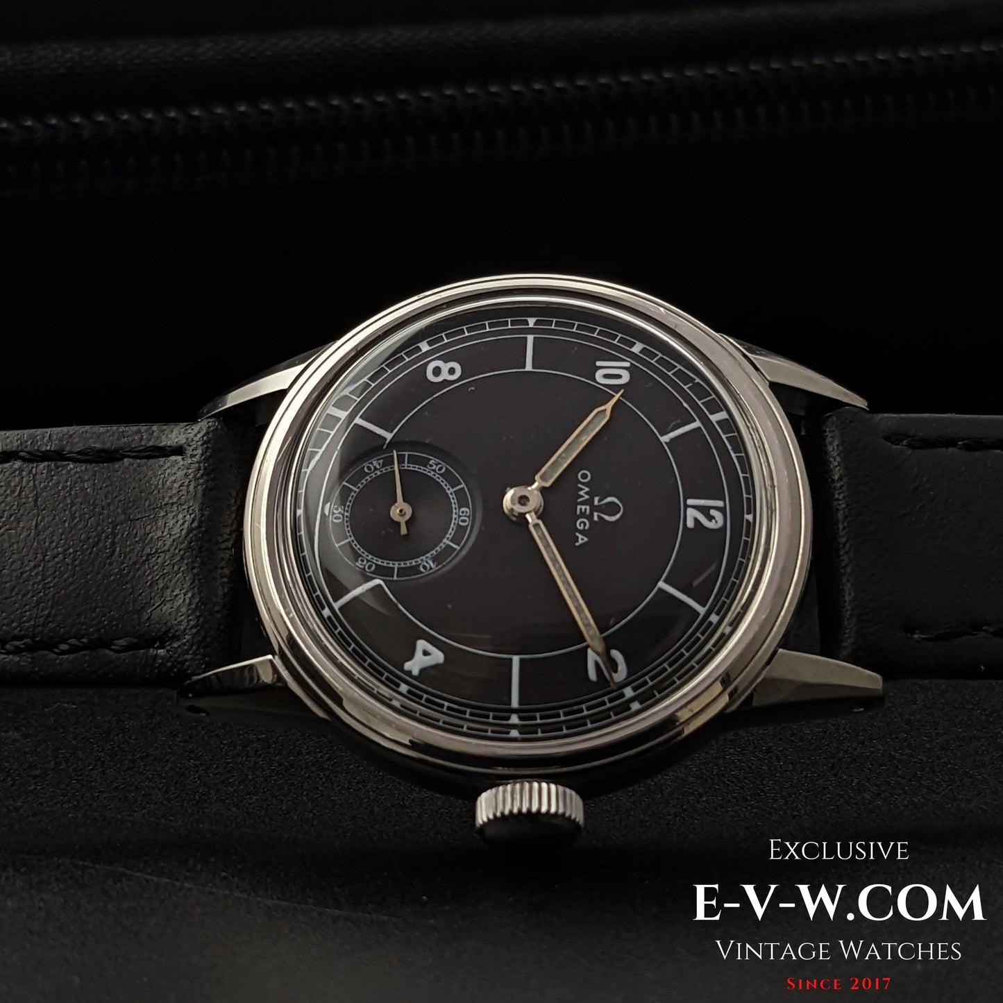 88 Years old  Omega Black Dial  /Rare cal. R17.8 / Vintage 1935