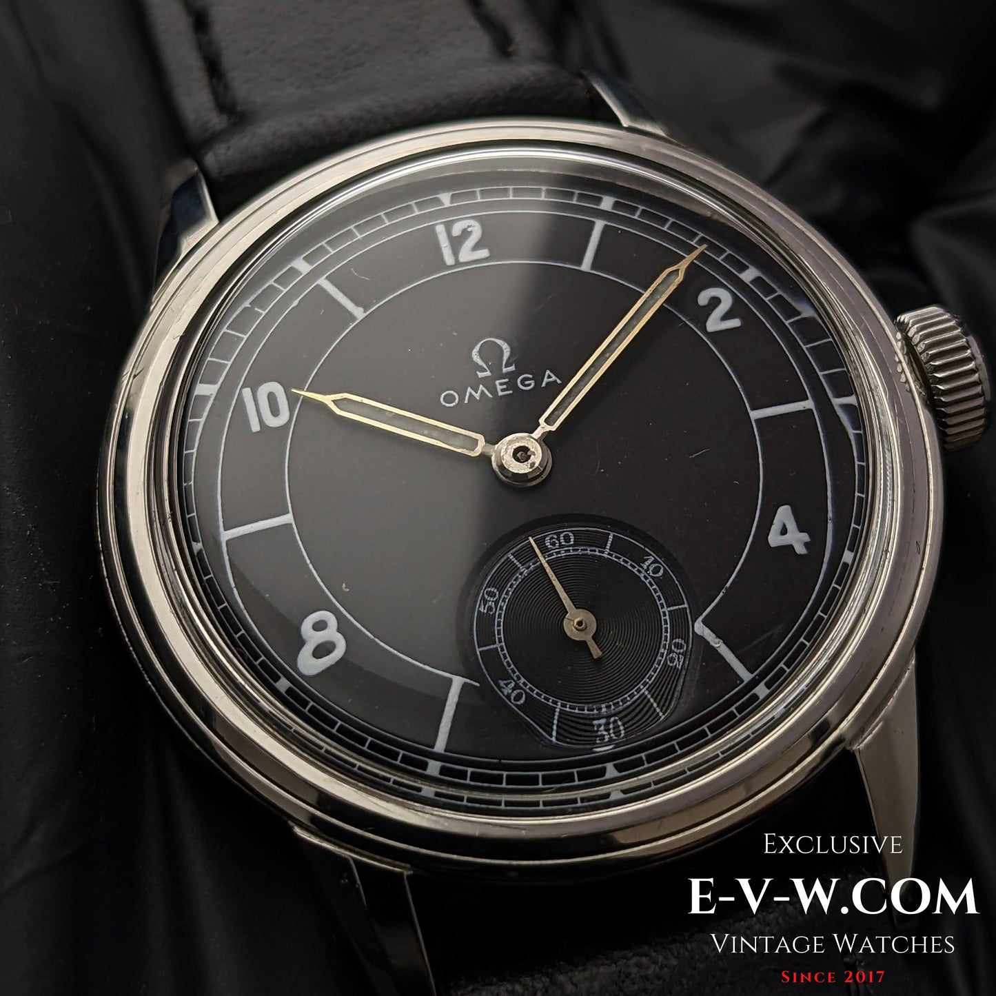 88 Years old  Omega Black Dial  /Rare cal. R17.8 / Vintage 1935