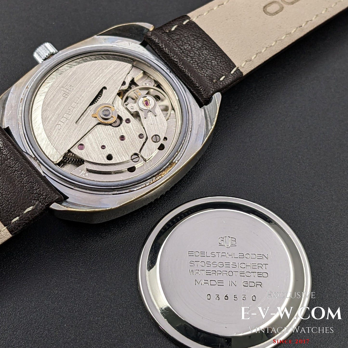 Rare GUB Glashütte SPEZIMATIC WORLD TIME / 26 RUBIS Automatic cal 75 / Vintage 1960s