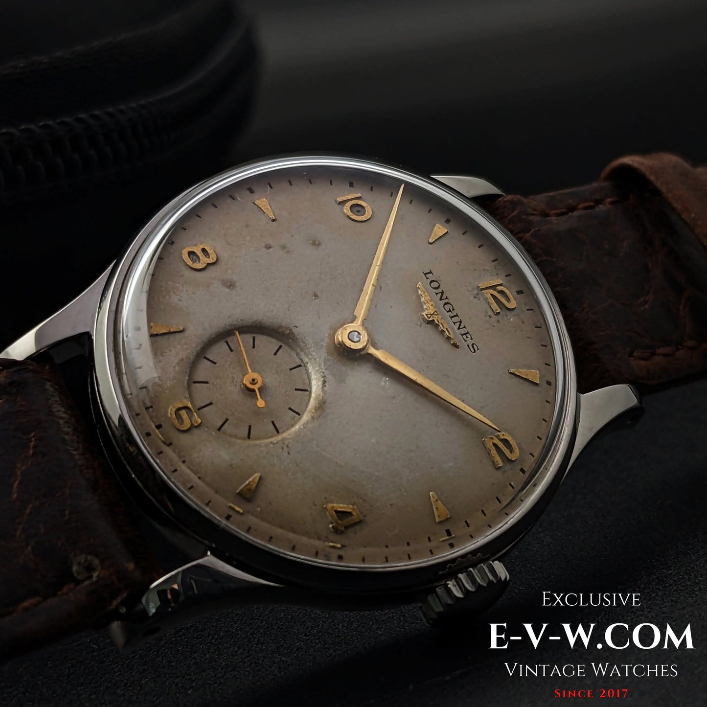 Longines from 1951 with a nice vintage patina on the dila / Cal 12.68Z