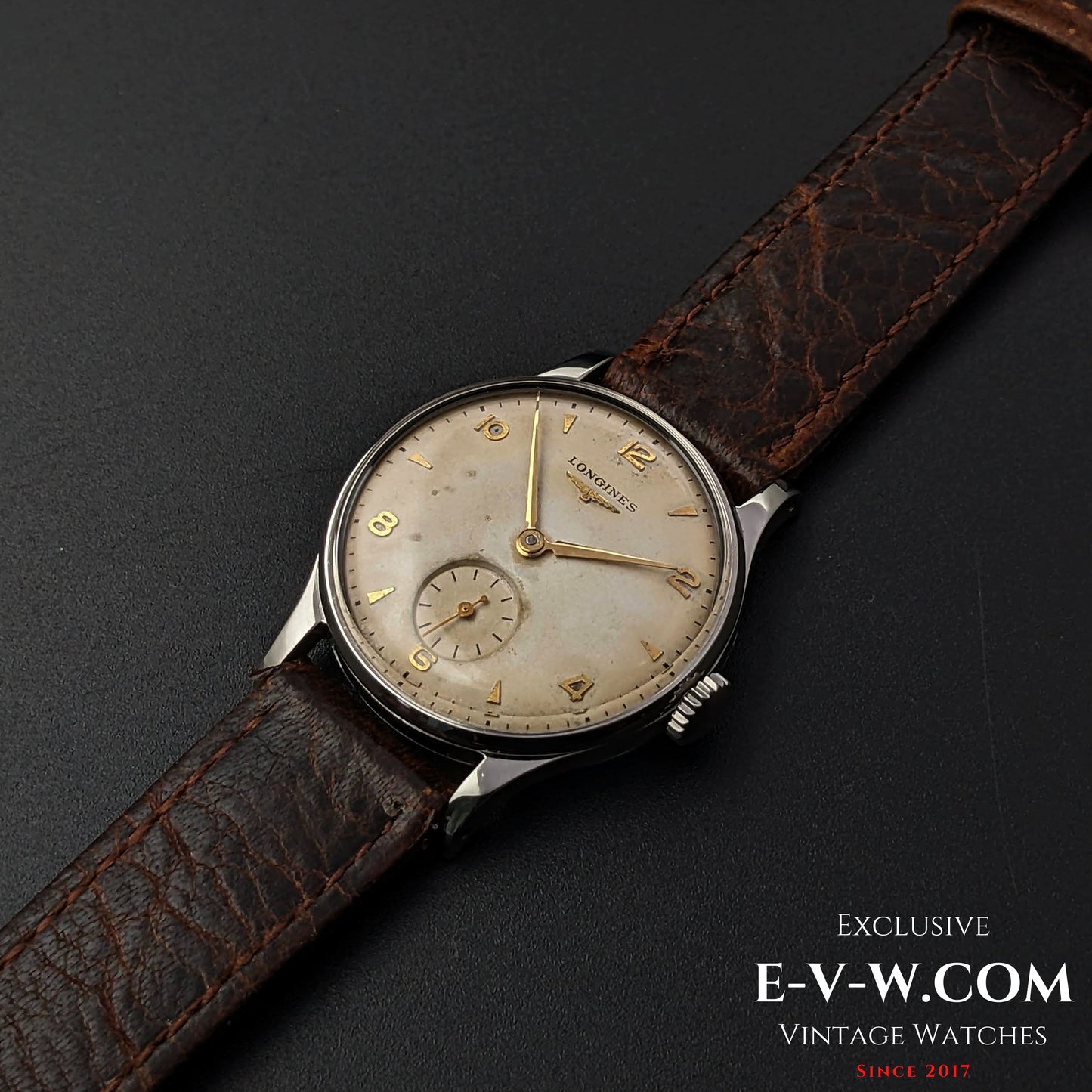 Longines from 1951 with a nice vintage patina on the dila / Cal 12.68Z