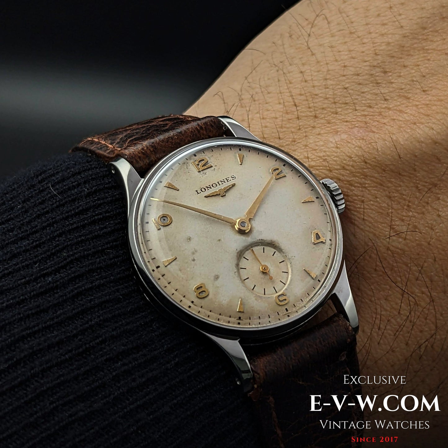 Longines from 1951 with a nice vintage patina on the dila / Cal 12.68Z