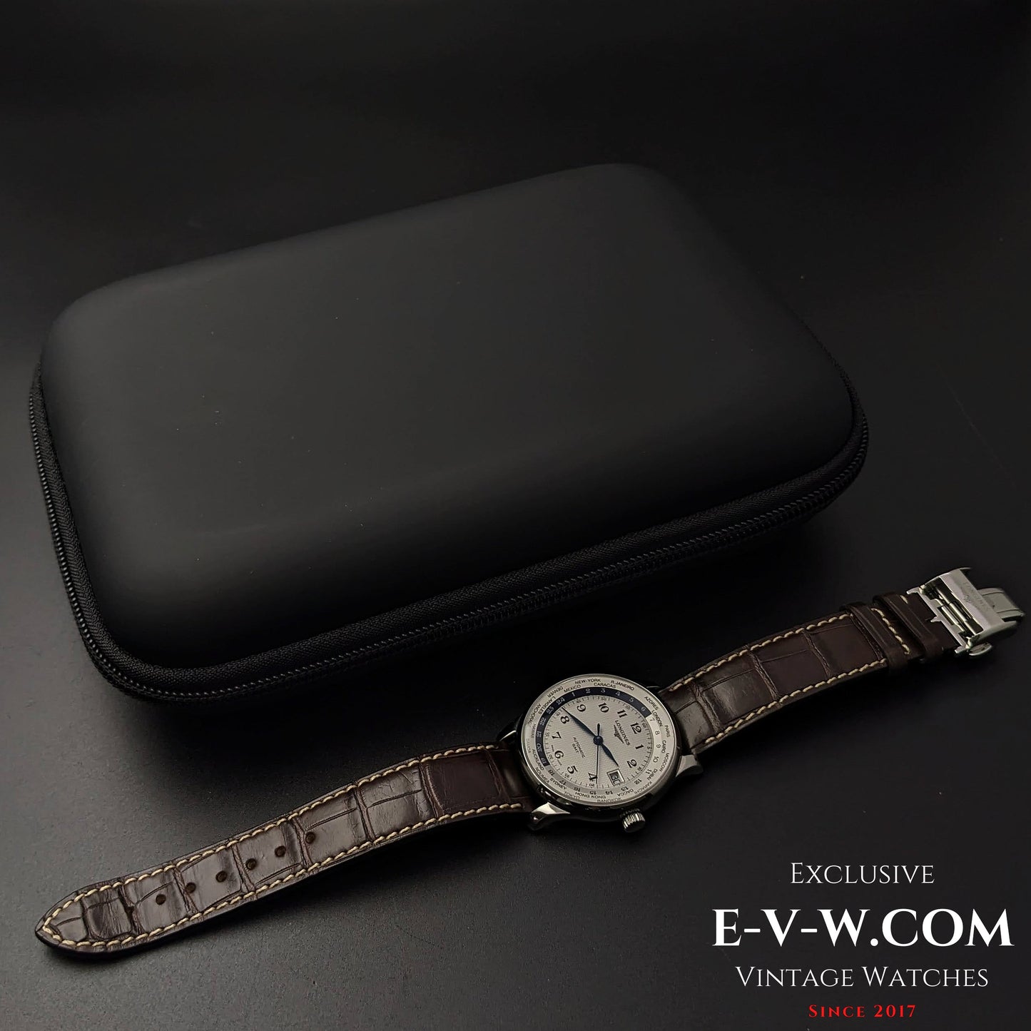 Limited Edition to 77 pcs Longines Master Collection Worldtime "AS 7 Maravilhas Do Mundo Antigo (The 7 Wonders of the Ancient World)" / Ref .L2.631.4