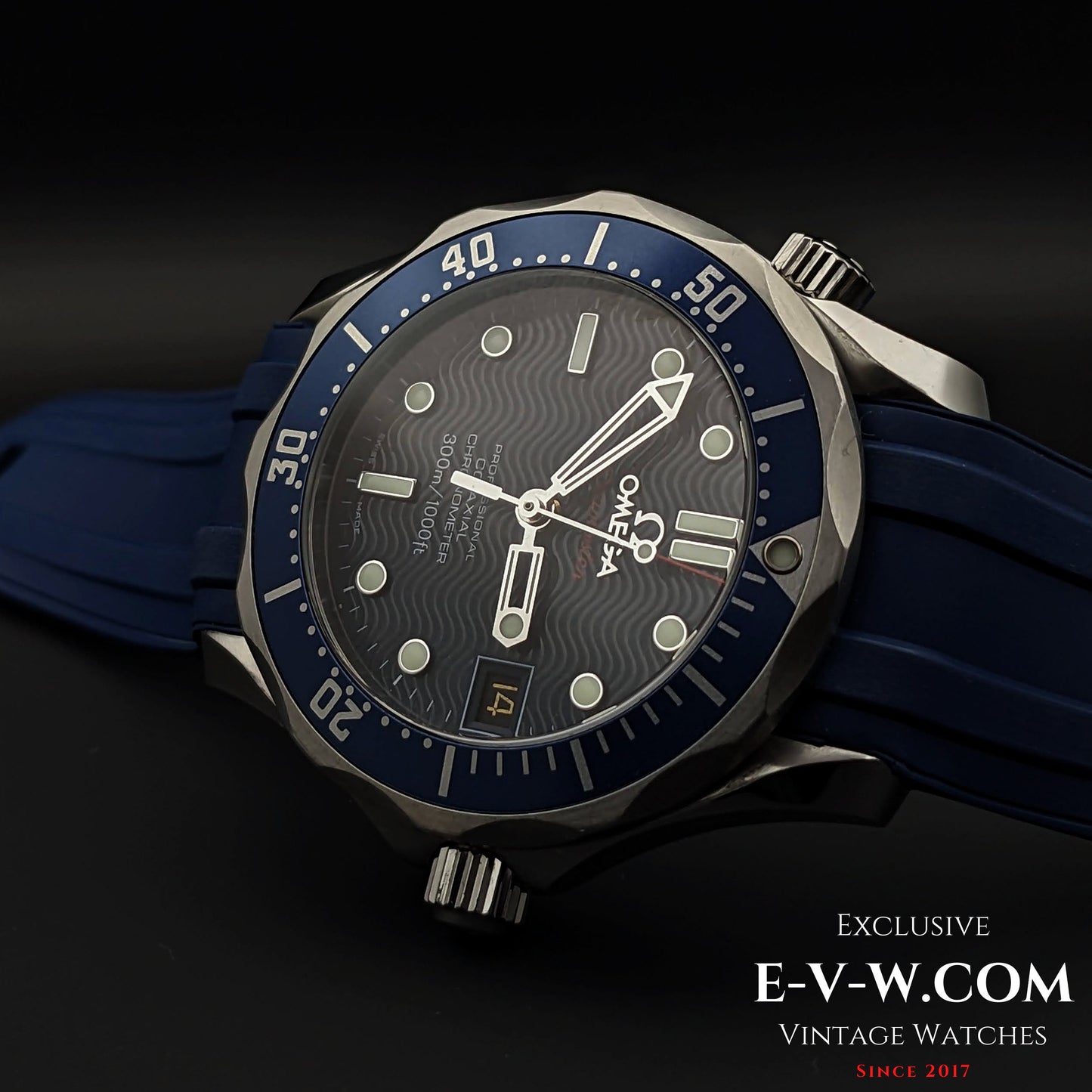 Omega Seamaster Diver 300 M PROFESSIONAL CO‑AXIAL CHRONOMETER 300 M / Rare "NOT FOR SALE" case inscription / Ref 2222.80.00