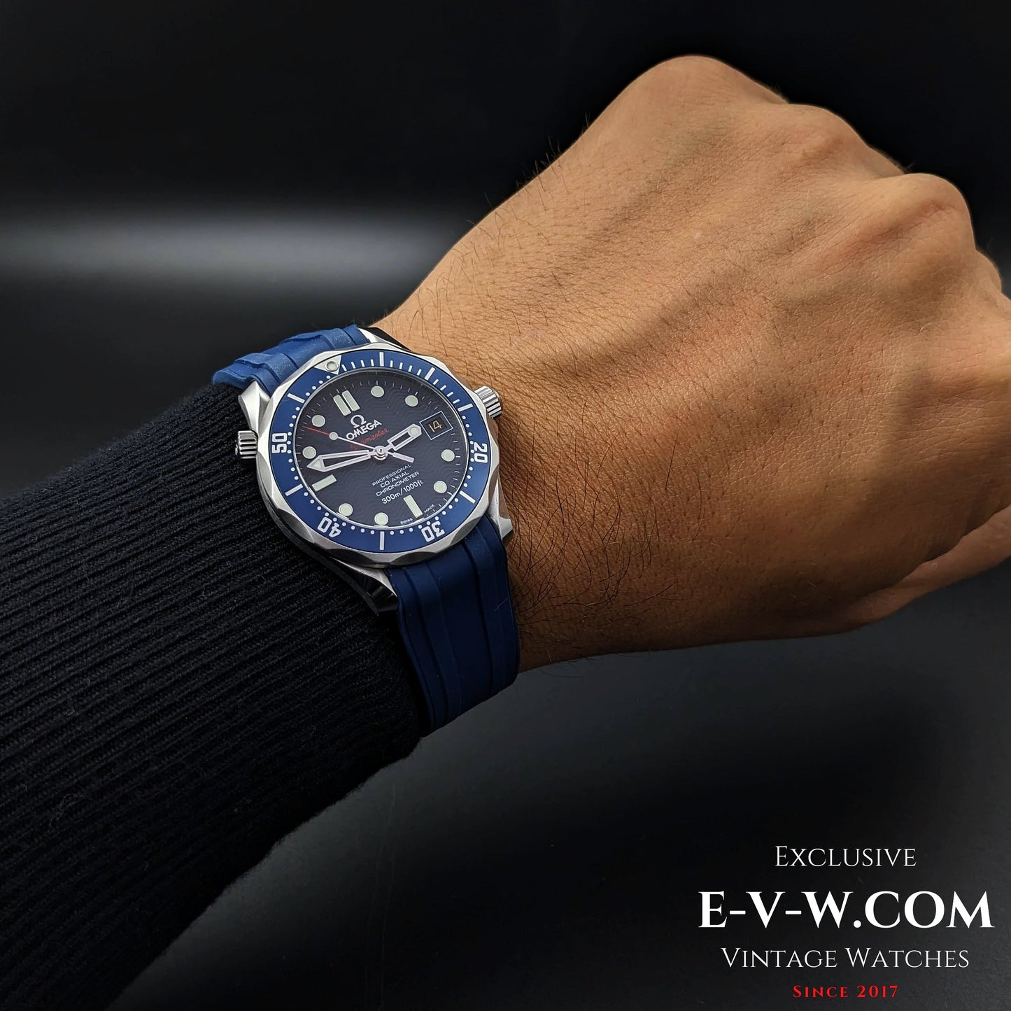 Omega Seamaster Diver 300 M PROFESSIONAL CO‑AXIAL CHRONOMETER 300 M / Rare "NOT FOR SALE" case inscription / Ref 2222.80.00