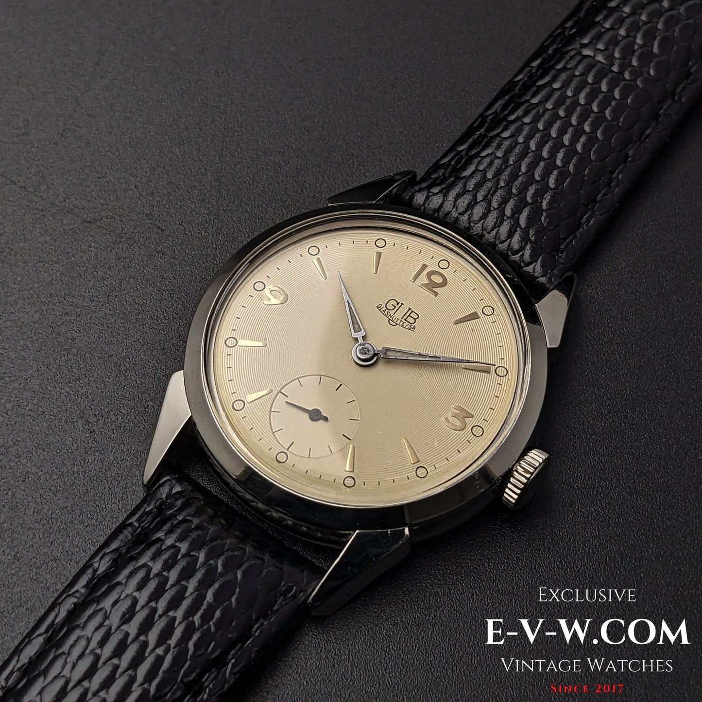 Rare GUB Glashutte SA / cal 60 / Vintage 1950s