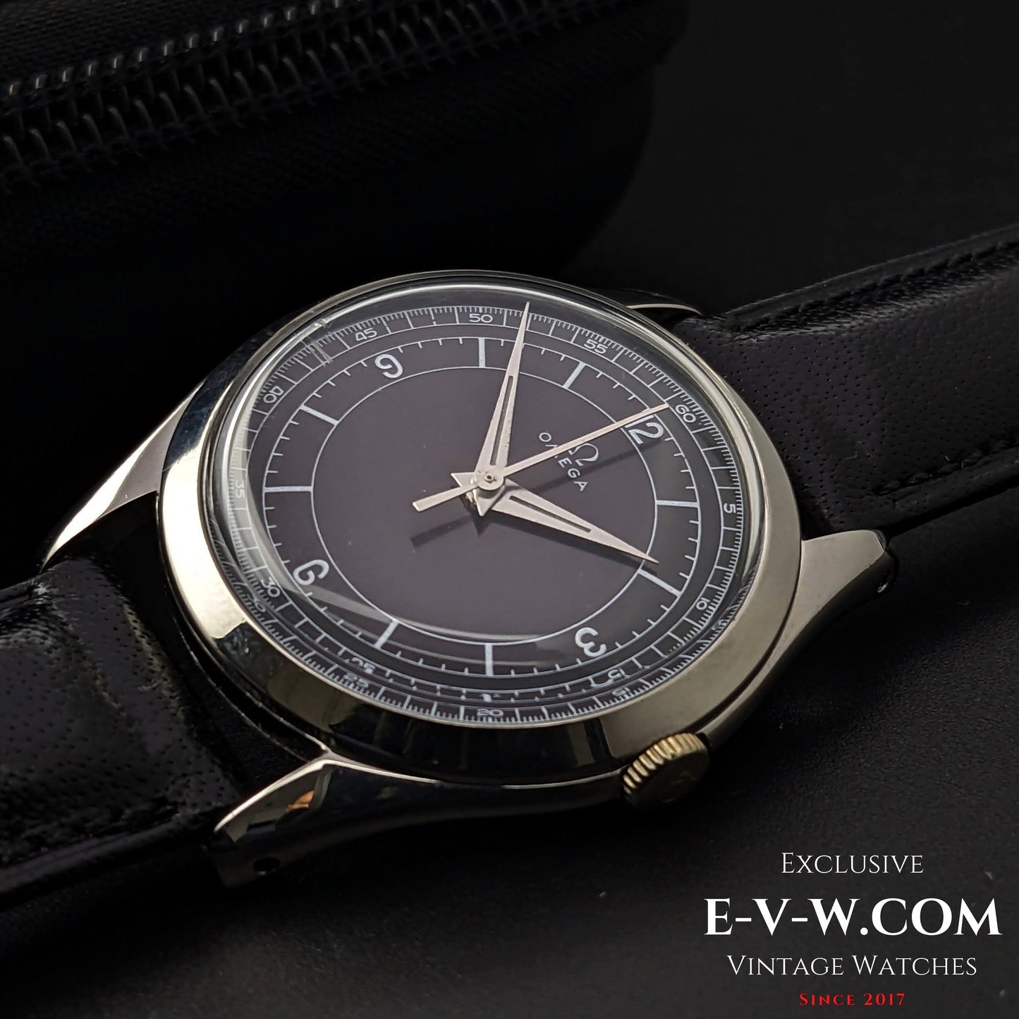 71 years old Omega  “Black” Dial / Ref 2504 13 SC / cal. 283 (30T2) / Vintage 1952