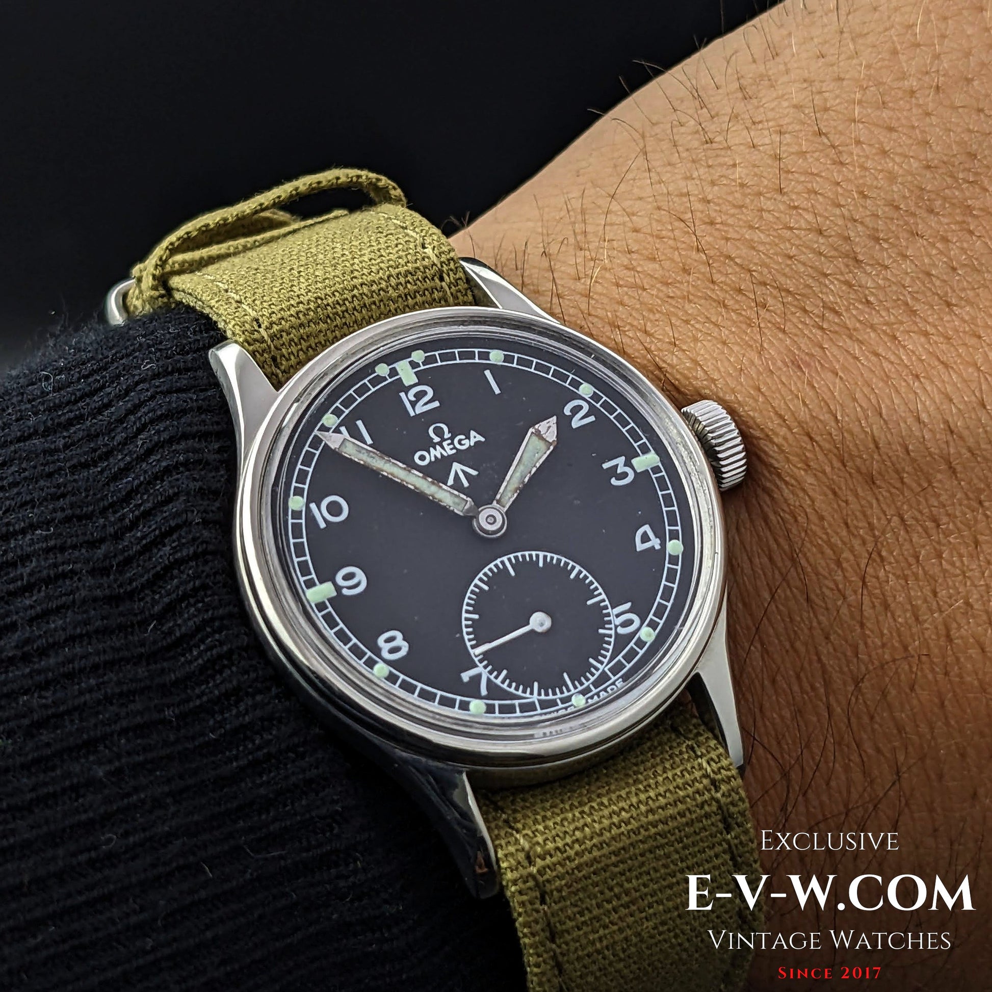 Military Omega British Army  Royal Air Force RAF WWII / Vintage 1943 / Cal.30T2