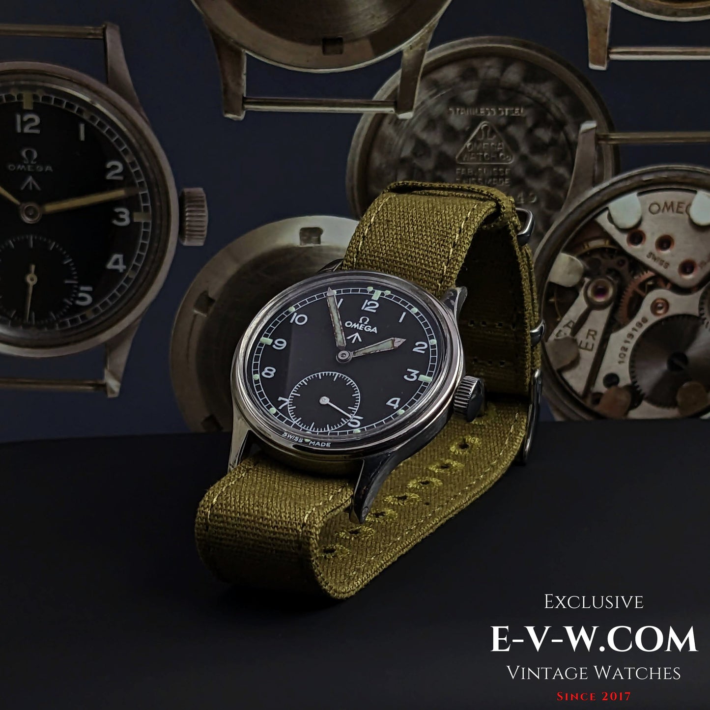 Military Omega Dirty Dozen RAF British Army Royal Air Force WWII / Vintage 1943 / Cal.30T2