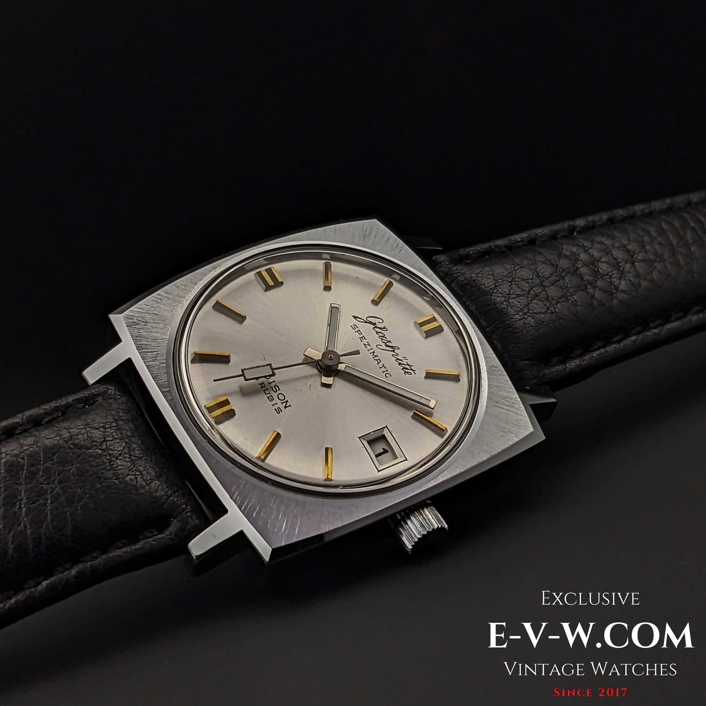 Rare GUB Glashütte SPEZIMATIC Bison / NOS / 26 RUBIS Automatic cal 75 / Vintage 1970s