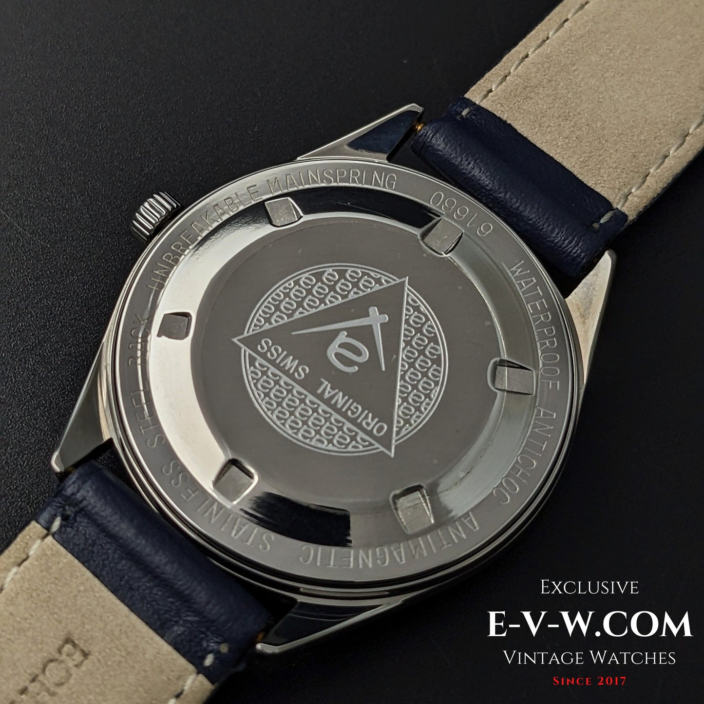 55 Years Old Vintage Atlantic Worldmaster Original Blue / Cal. 969 / Vintage 1970
