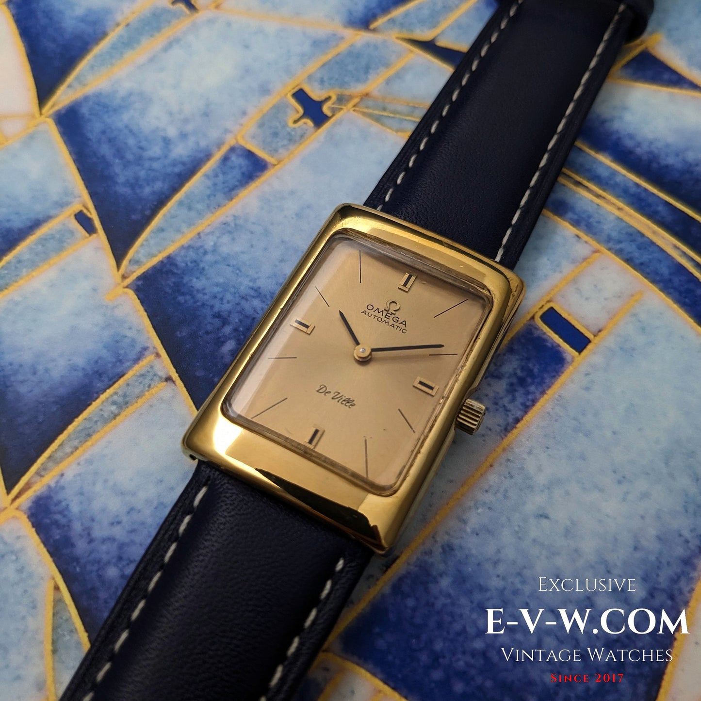 Omega De Ville Automatic Rectangular Gold plaque | Ref. 151.031 | Cal. 681 | Vintage 1969 | Serviced