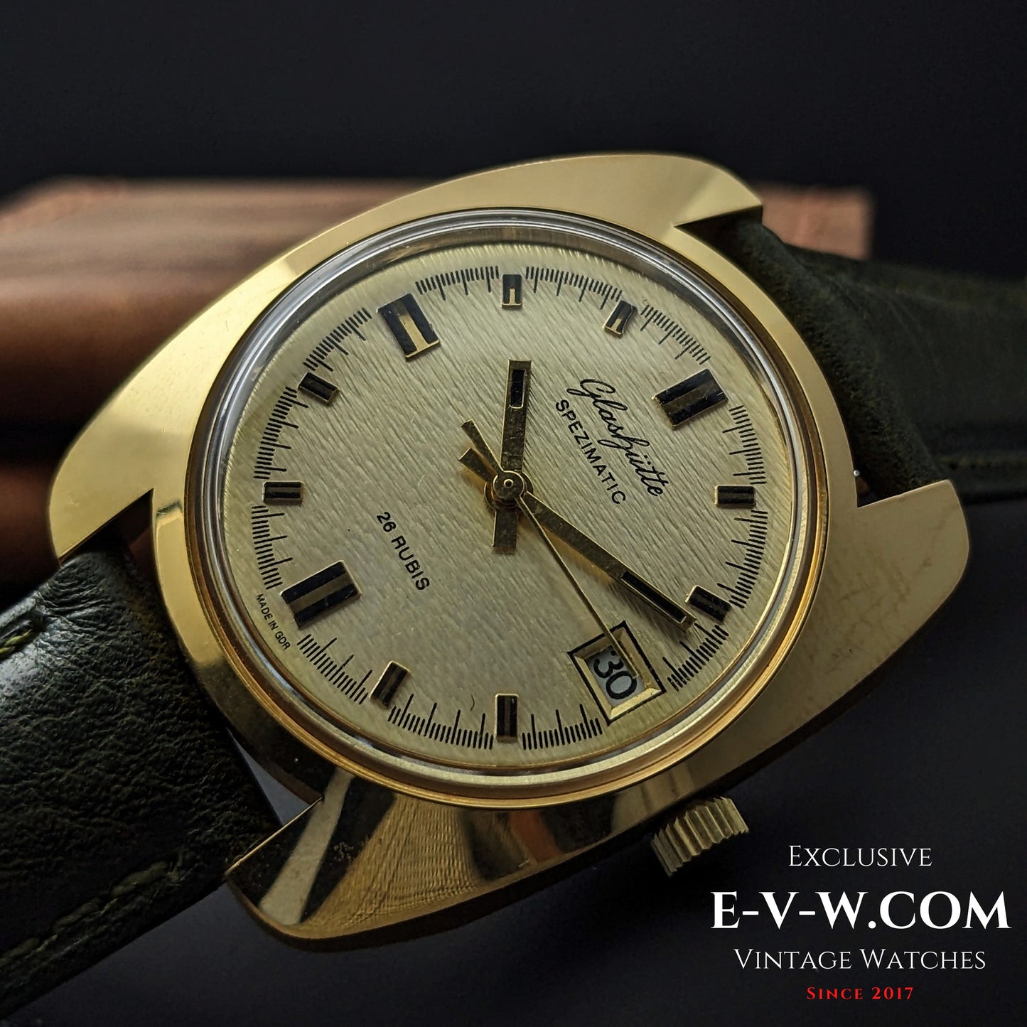 NOS — Early 1970s — Glashuette — Spezimatic — Automatic — GUB 75 — Vintage 1970s — Serviced