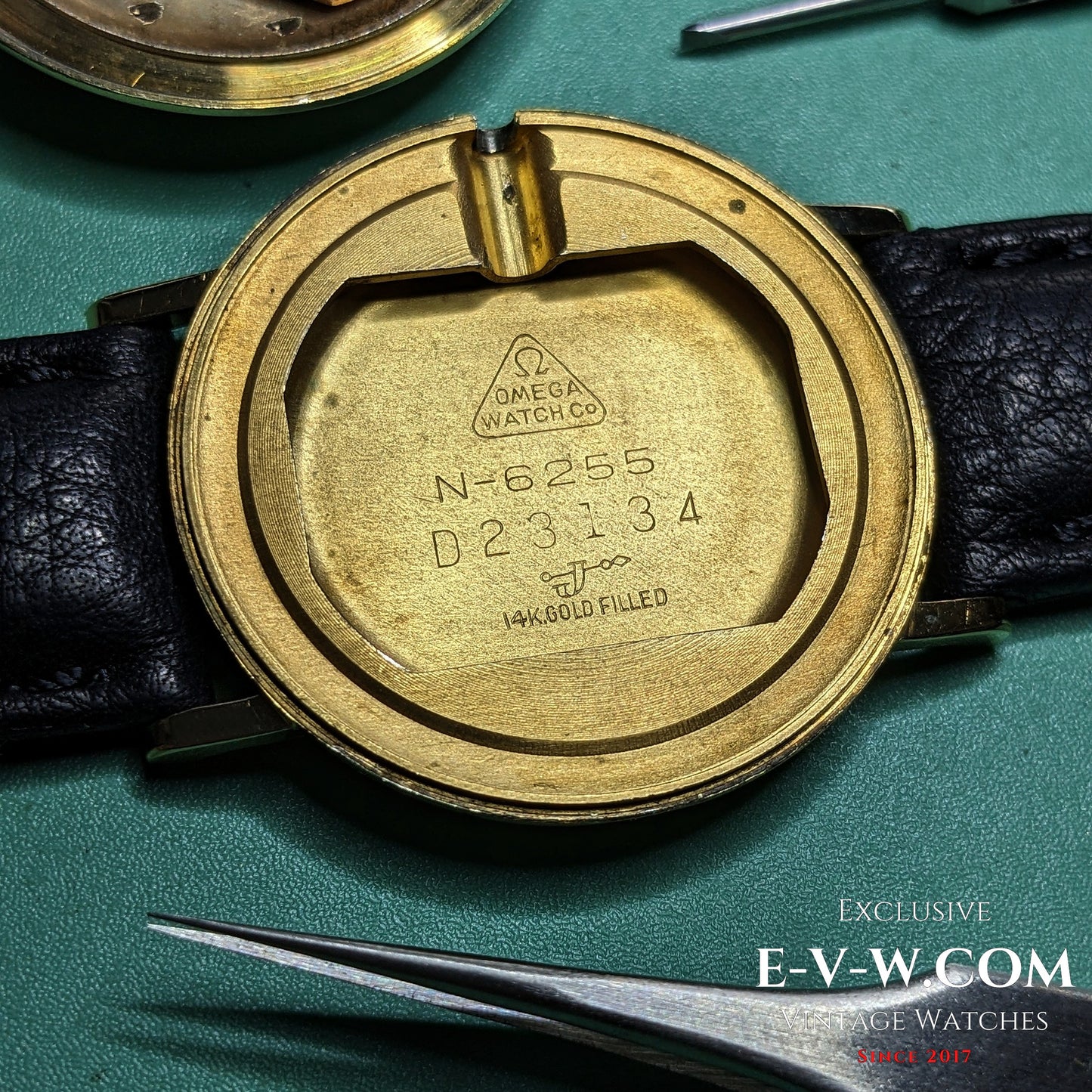 71 years old -Omega 14K gold-filled-Ref. N-6255 - Cal 302 - Vintage 1954 - Serviced