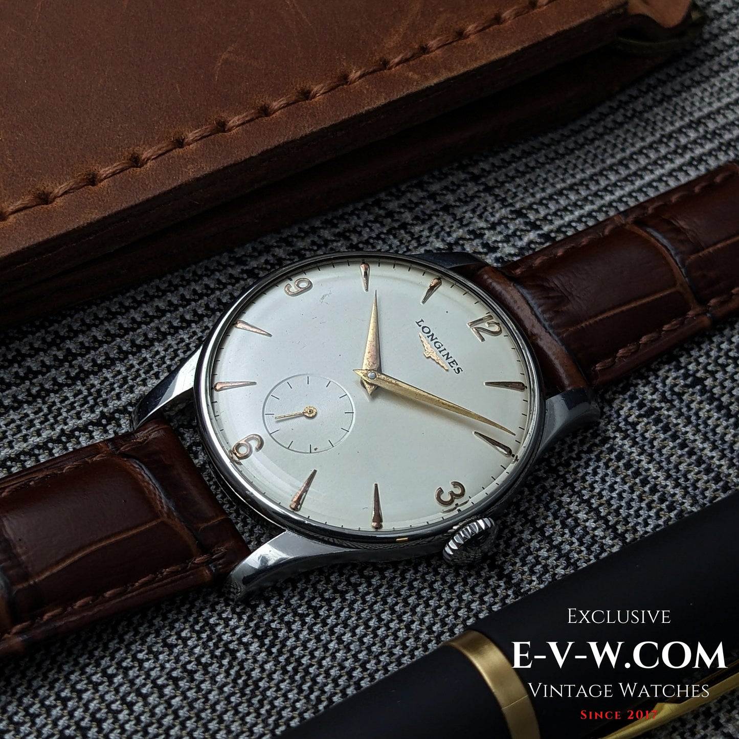 68 years old LONGINES Calatrava- Ref 5356-35- Cal. 12.68Z -Vintage 1957-Serviced