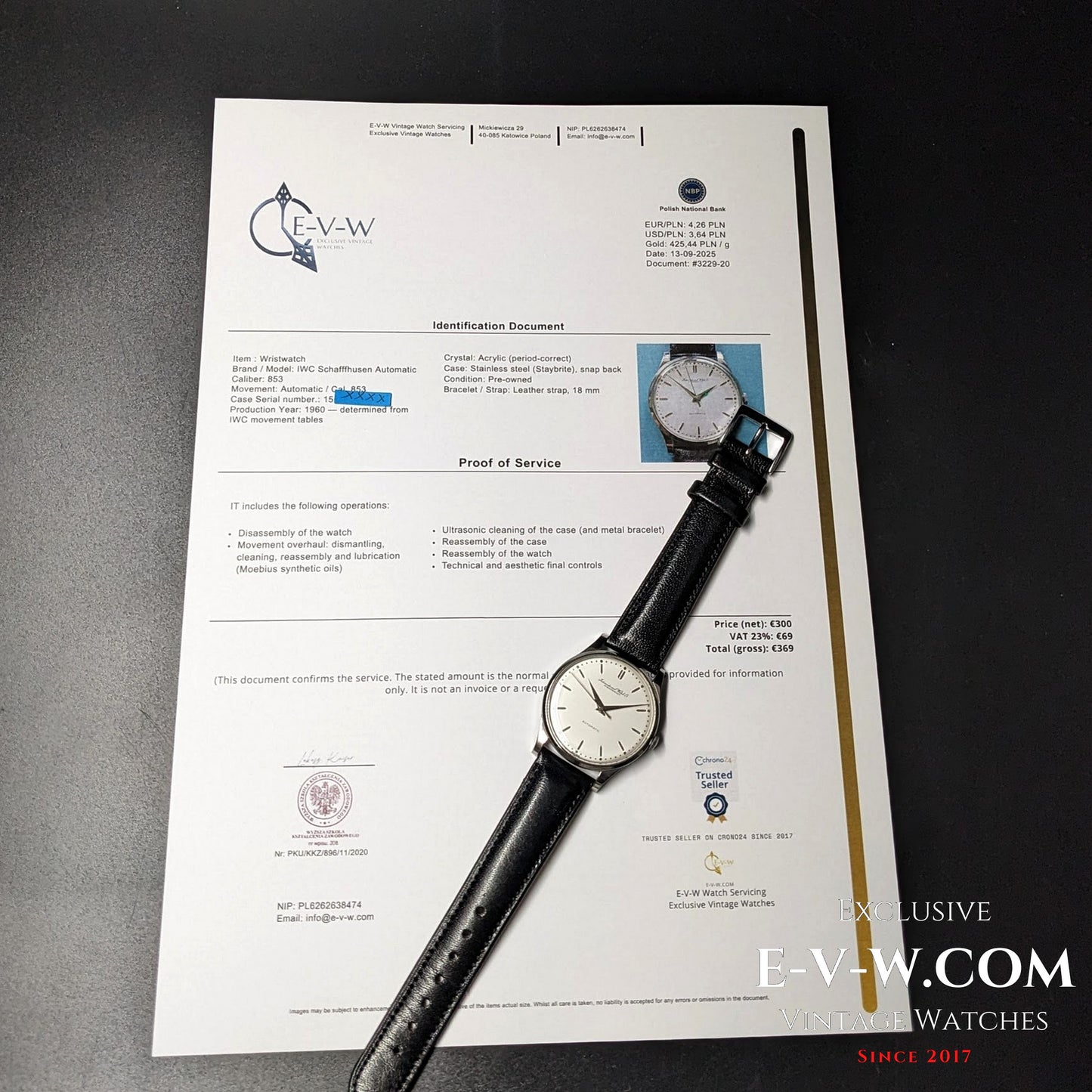 65 Years Old IWC Schafffhusen Automatic | Cal. 853 | 1960 | Serviced
