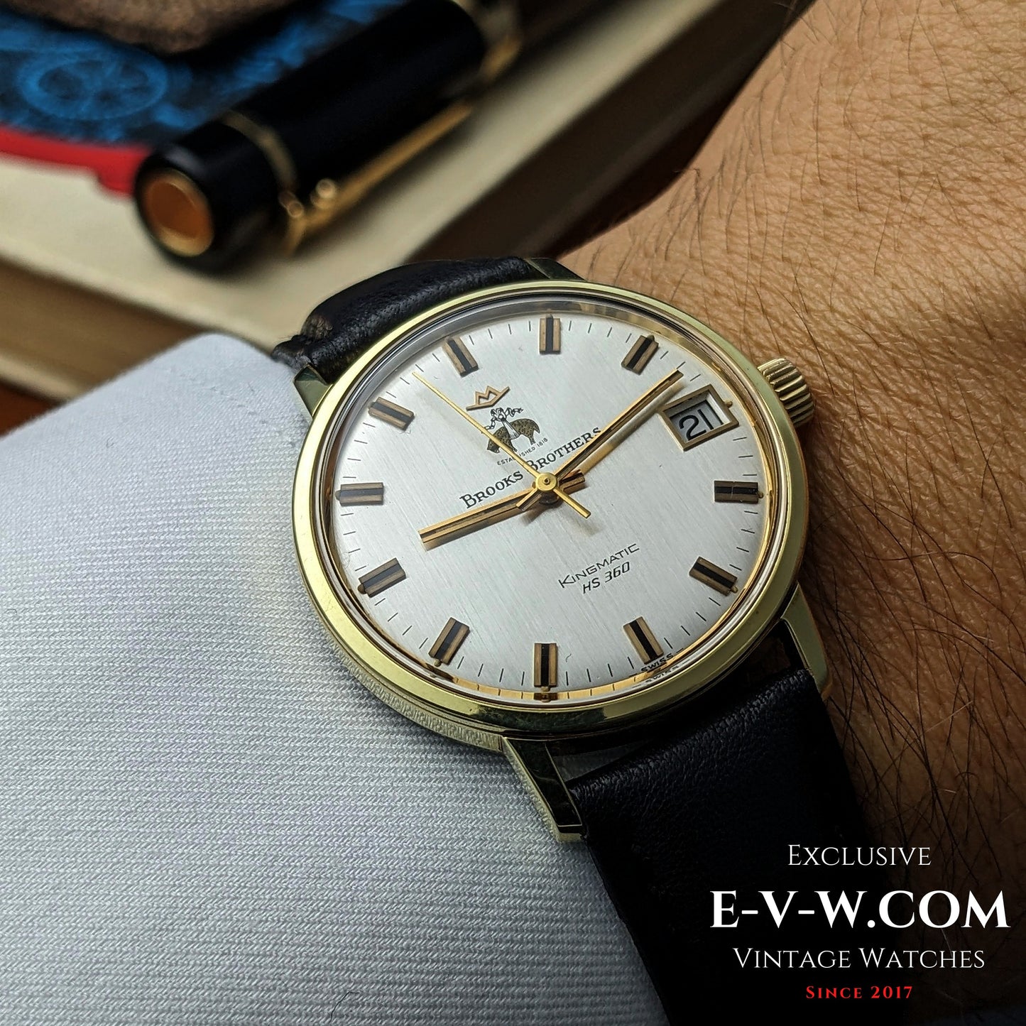 70s High-Beat Movado Brooks Brothers Kingmatic HS360 | Cal. 408 | Vintage 1970 | Serviced